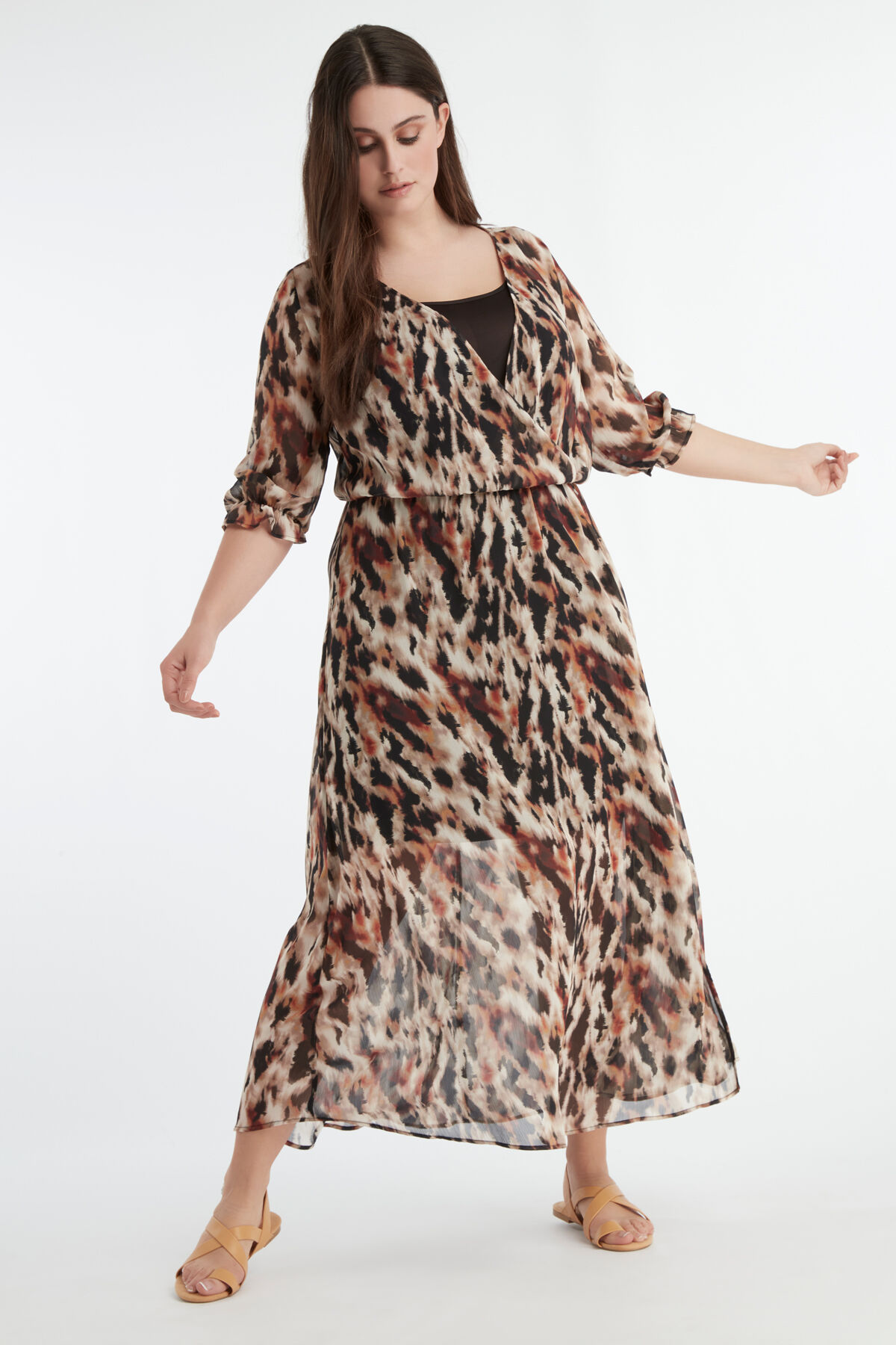 Durchgekn&ouml;pftes Wickel-Kleid image number 5