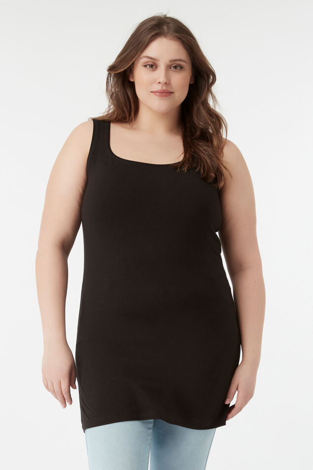 Langes Cami-Top aus Baumwolle image number 5