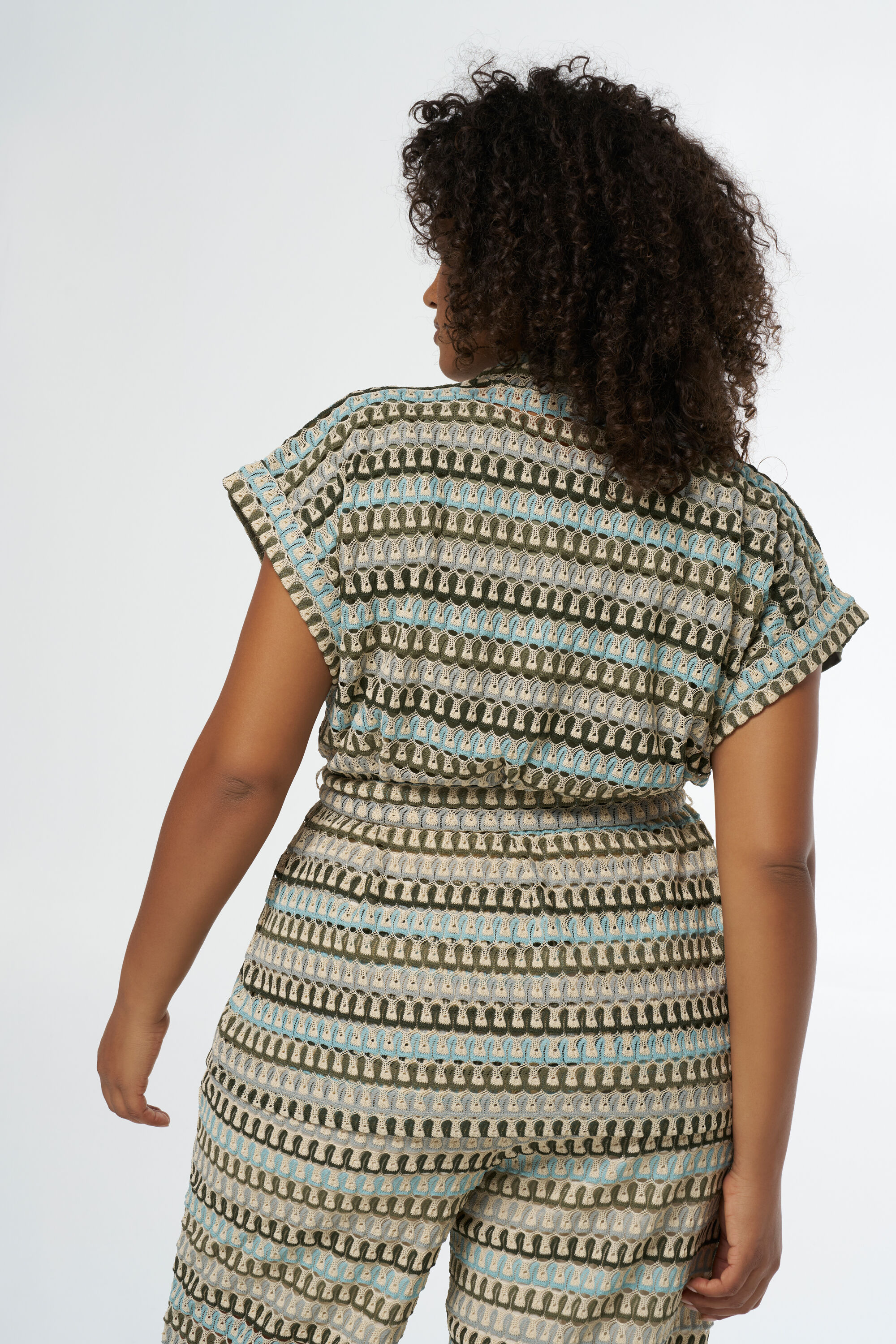 Geh&auml;kelte Weste mit G&uuml;rtel image number 3