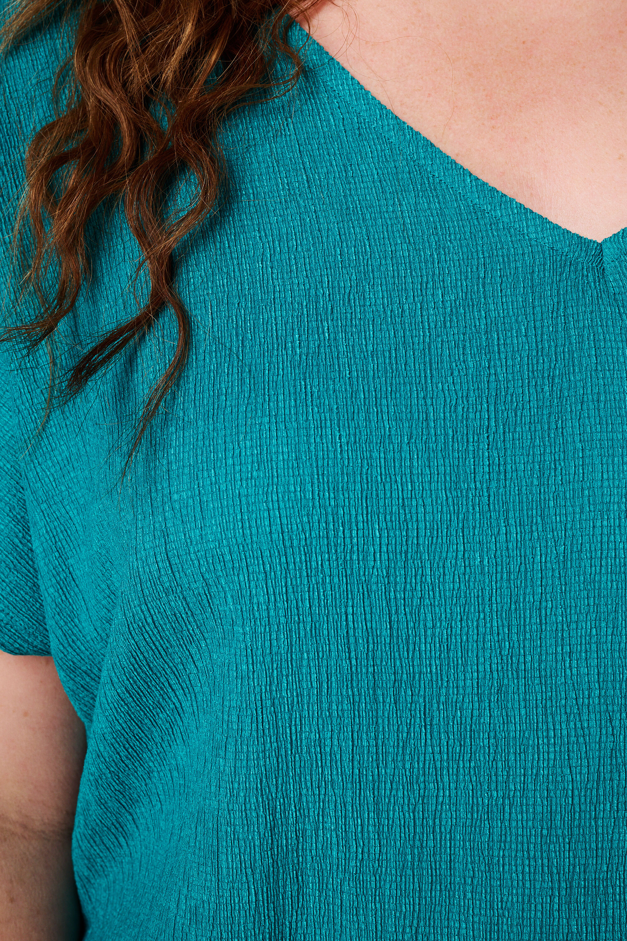 Strukturiertes Oberteil mit Fl&uuml;gel&auml;rmeln image number 6