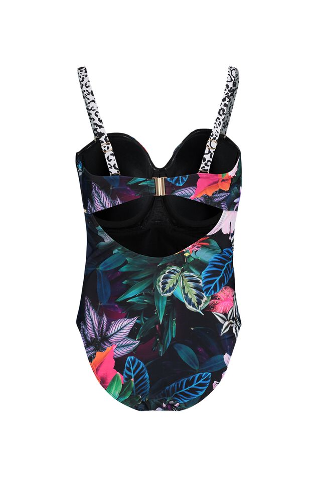 Sapph Badeanzug mit Tropical-Print - Caló des Moro image number 1