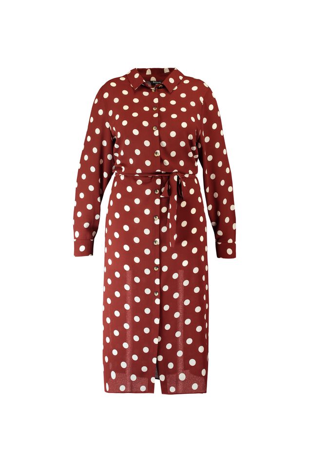 Hemdkleid mit Punktmuster image number 2