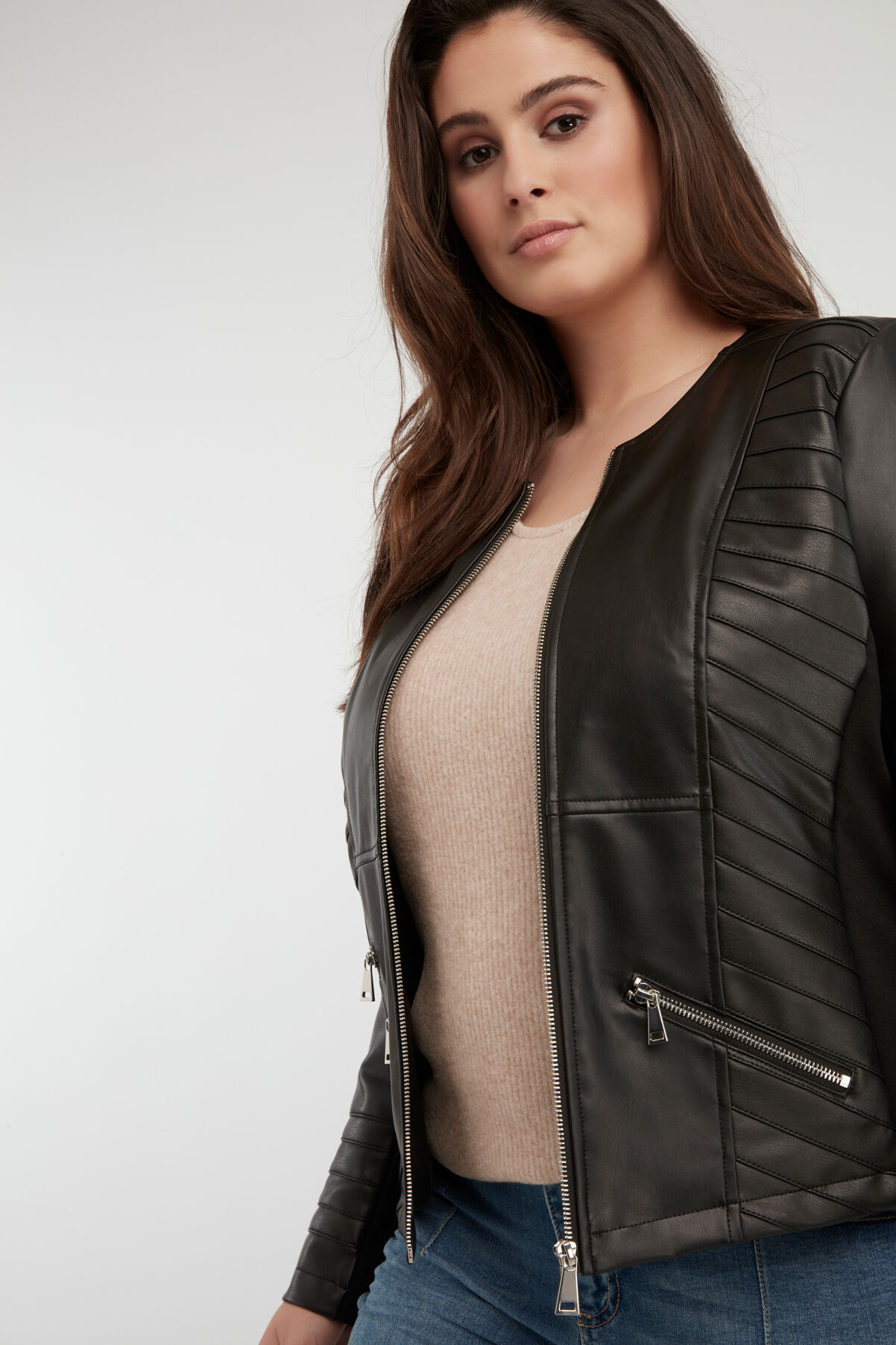 PU-Kunstlederjacke image number 3