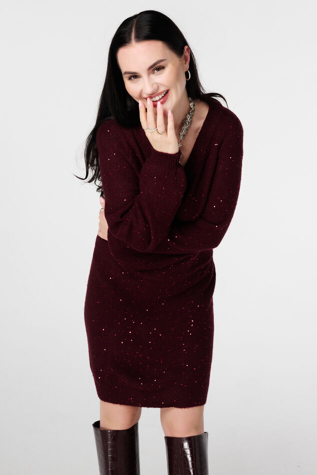 Strick-Tunika mit Glitzer und Pailletten image number 5