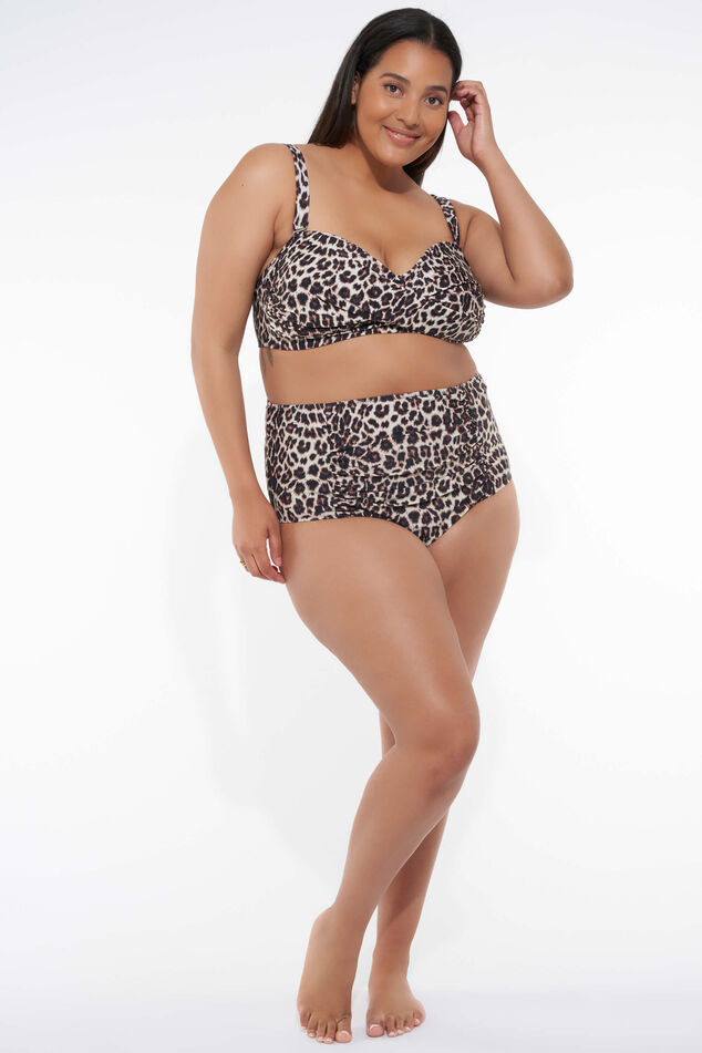 Hoch geschnittenes Bikini-Unterteil mit Print image number 5