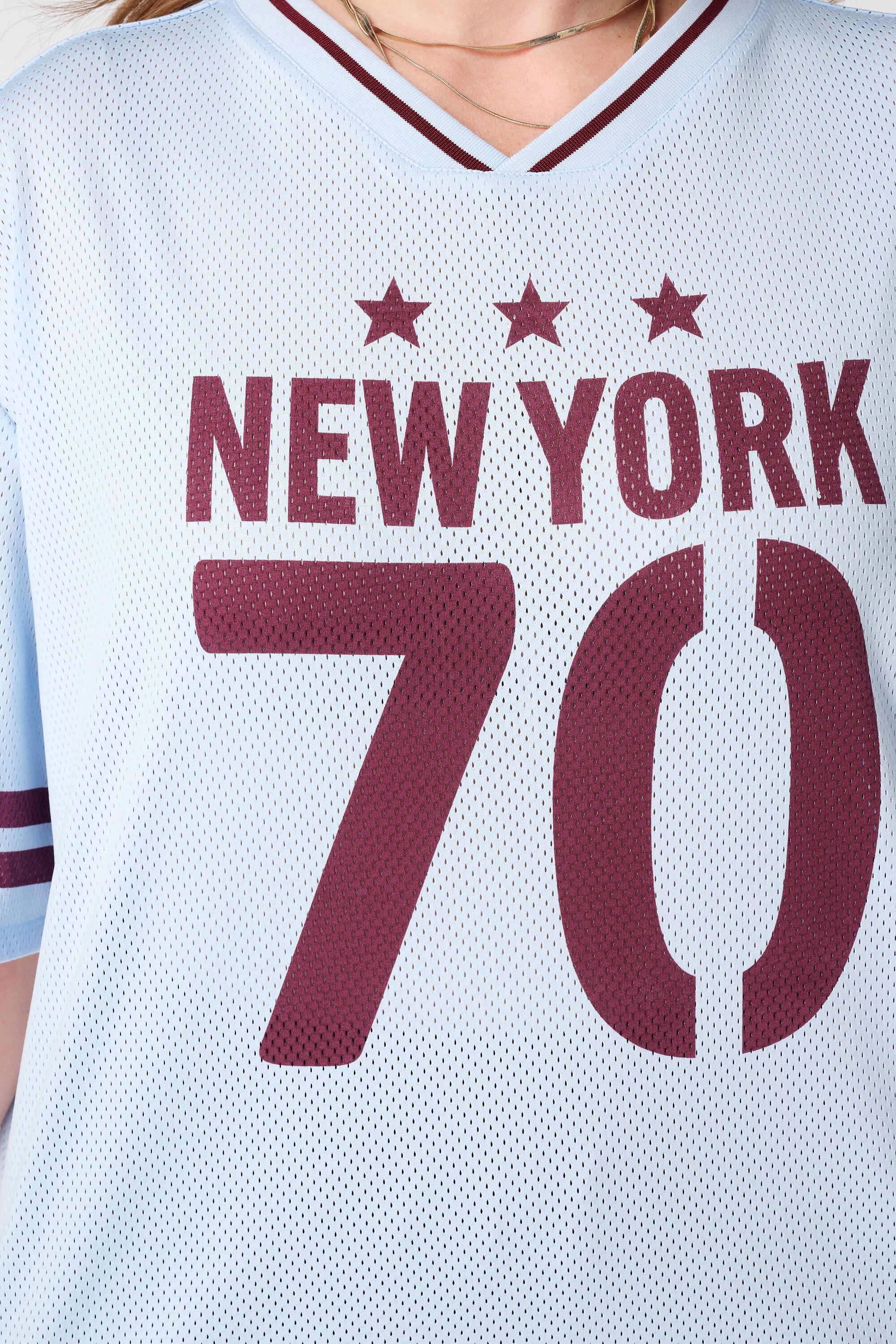 Oversized Jersey mit sportivem Print image number 6