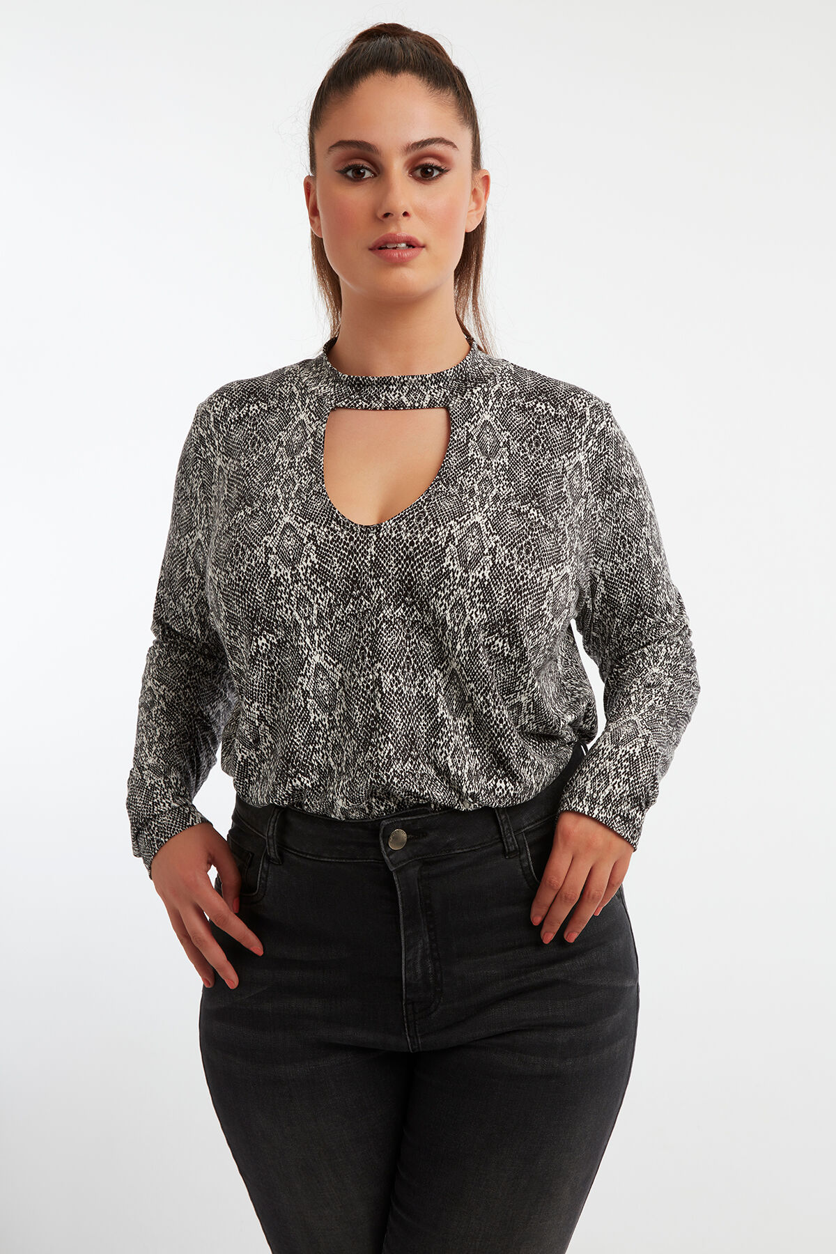 Body mit Schlangen-Print image number 3