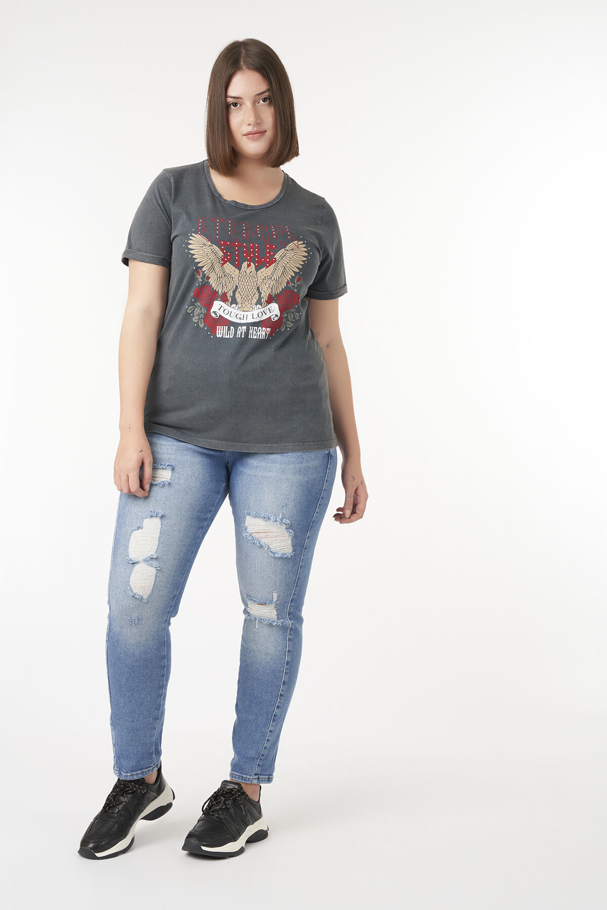 T-Shirt mit trendigem Print image number 5