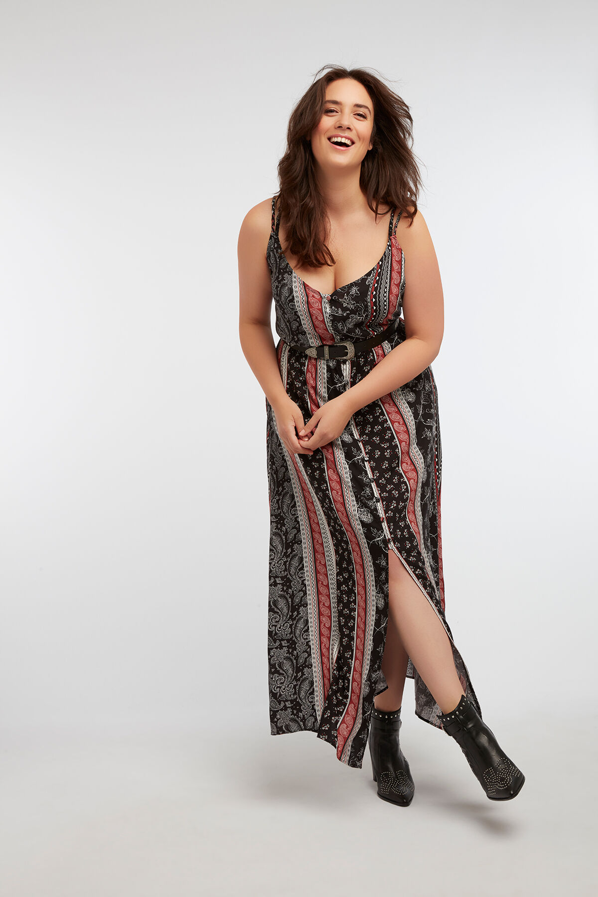 Button-Down-Kleid in Maxi-L&auml;nge image number 3