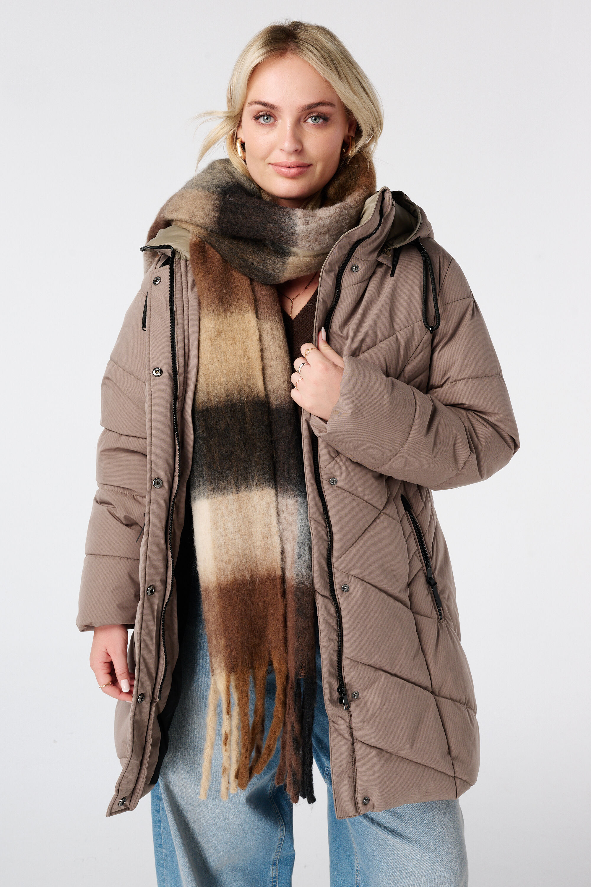 Gesteppte Jacke mit Kapuze