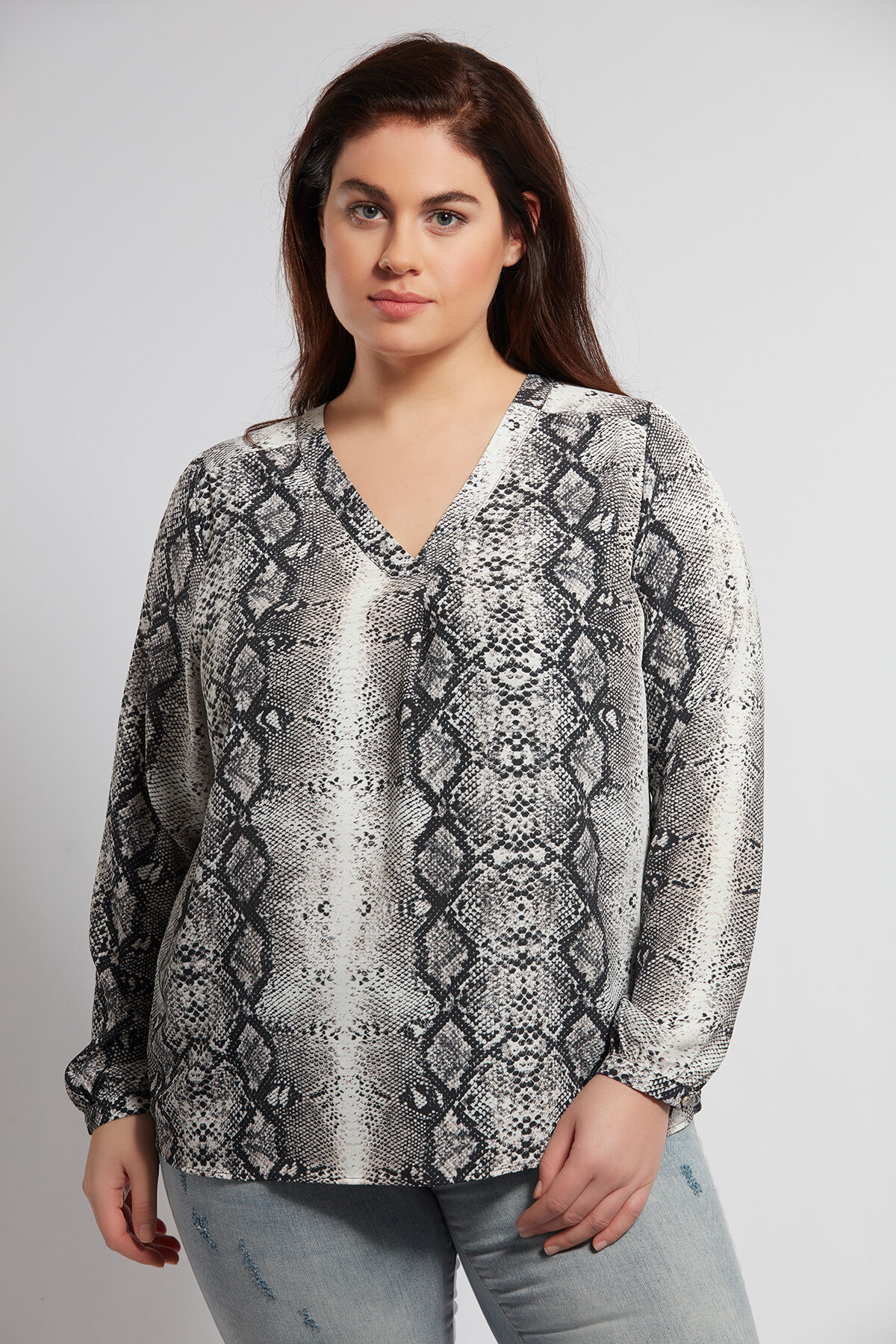 Bluse mit Schlangen-Print   image number 3