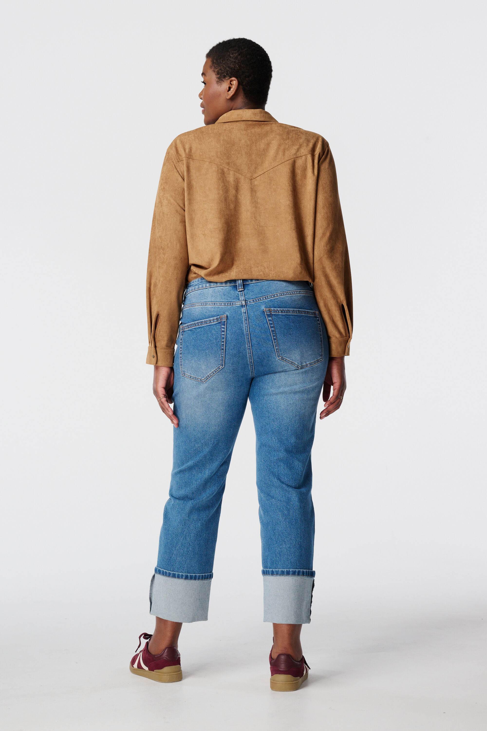 Straight-Leg Jeans mit Wickeldetail  image number 3