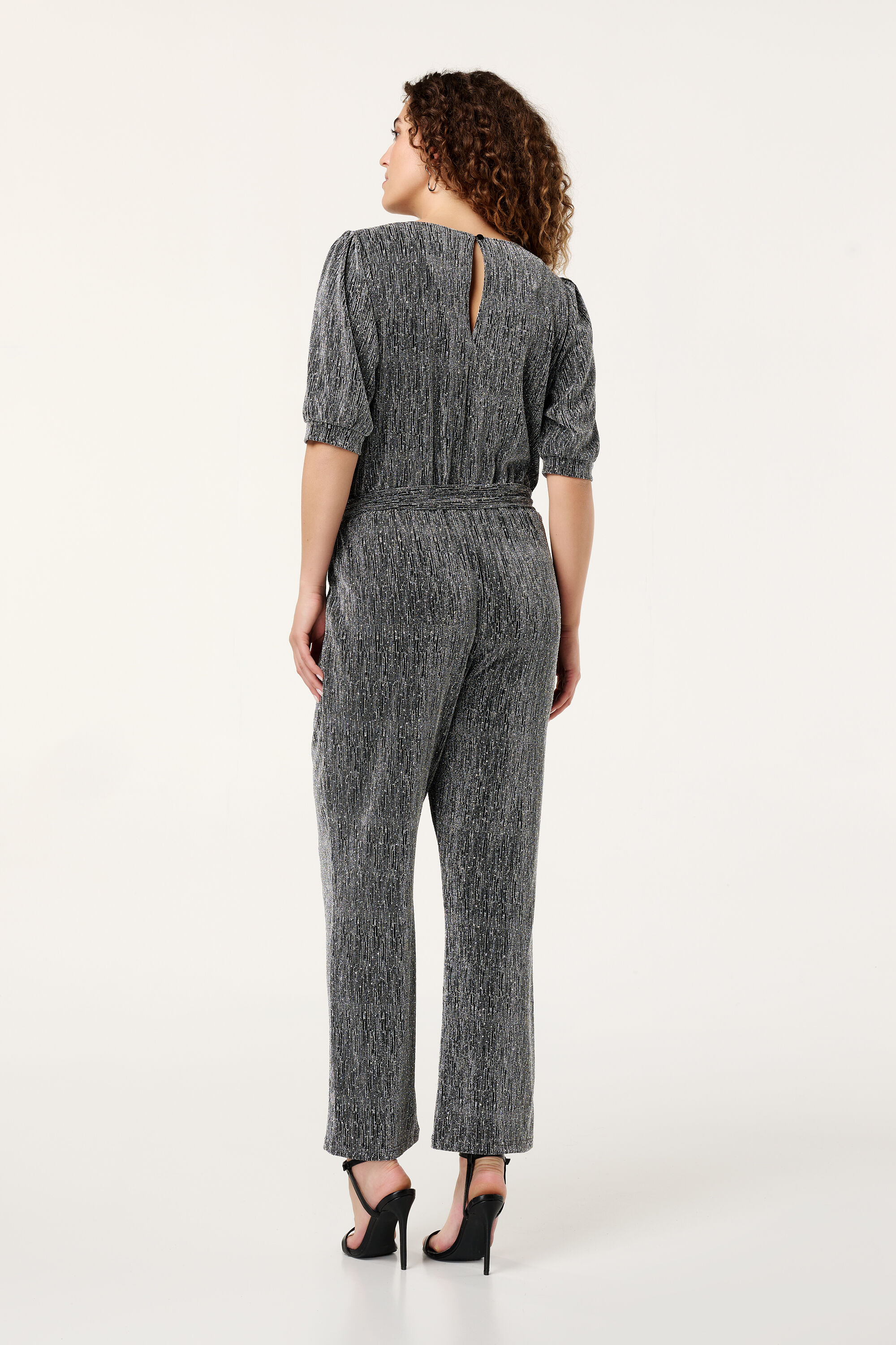 Jumpsuit mit Glitzereffekt  image number 3