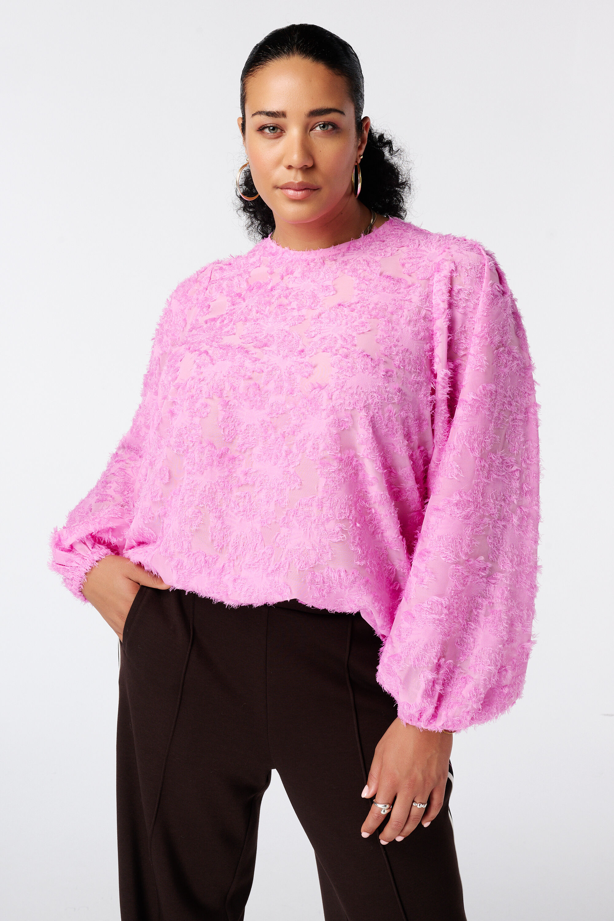 Bluse mit Ballon&auml;rmeln image number 0