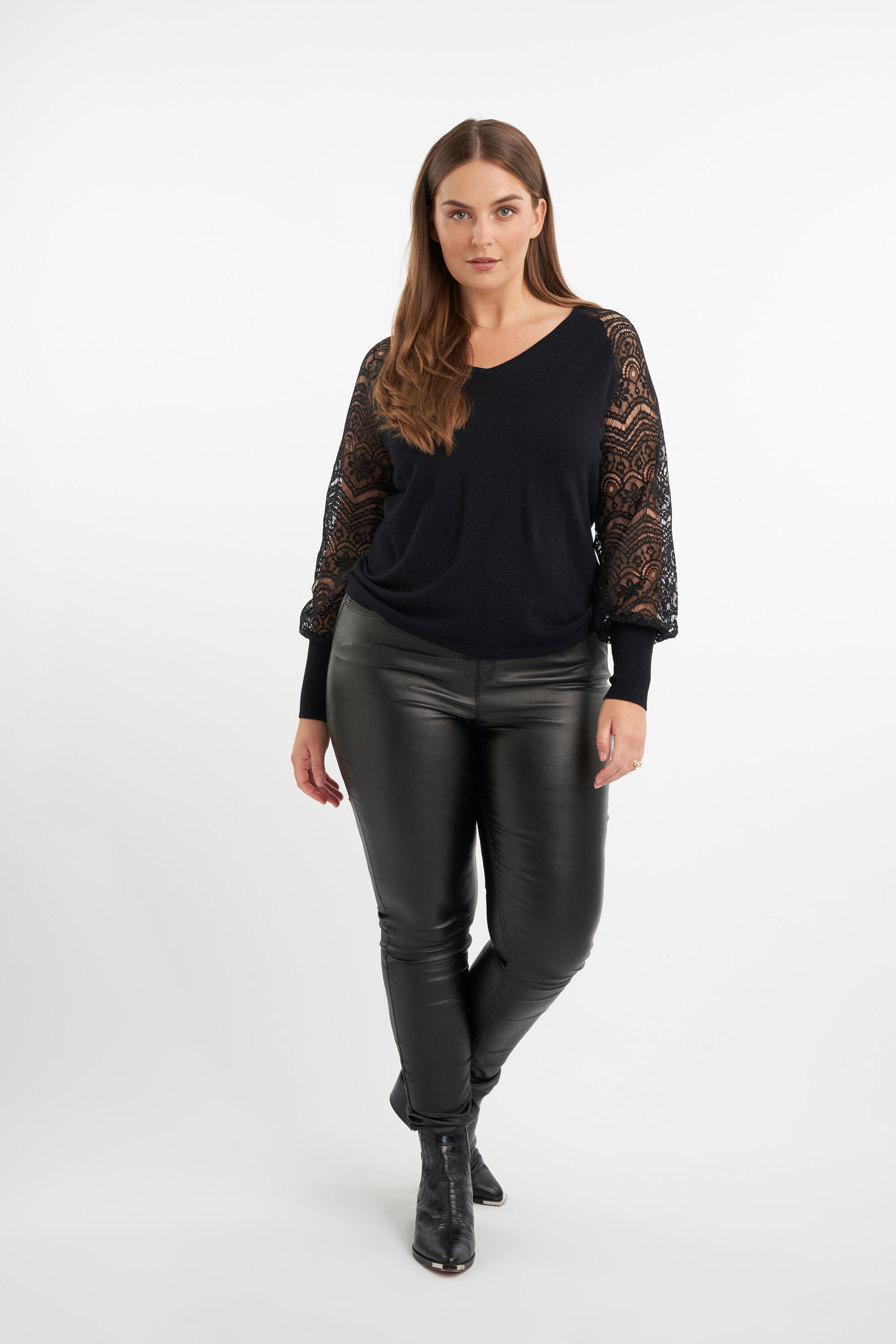 Sweatshirt mit Spitzen&auml;rmeln image number 5