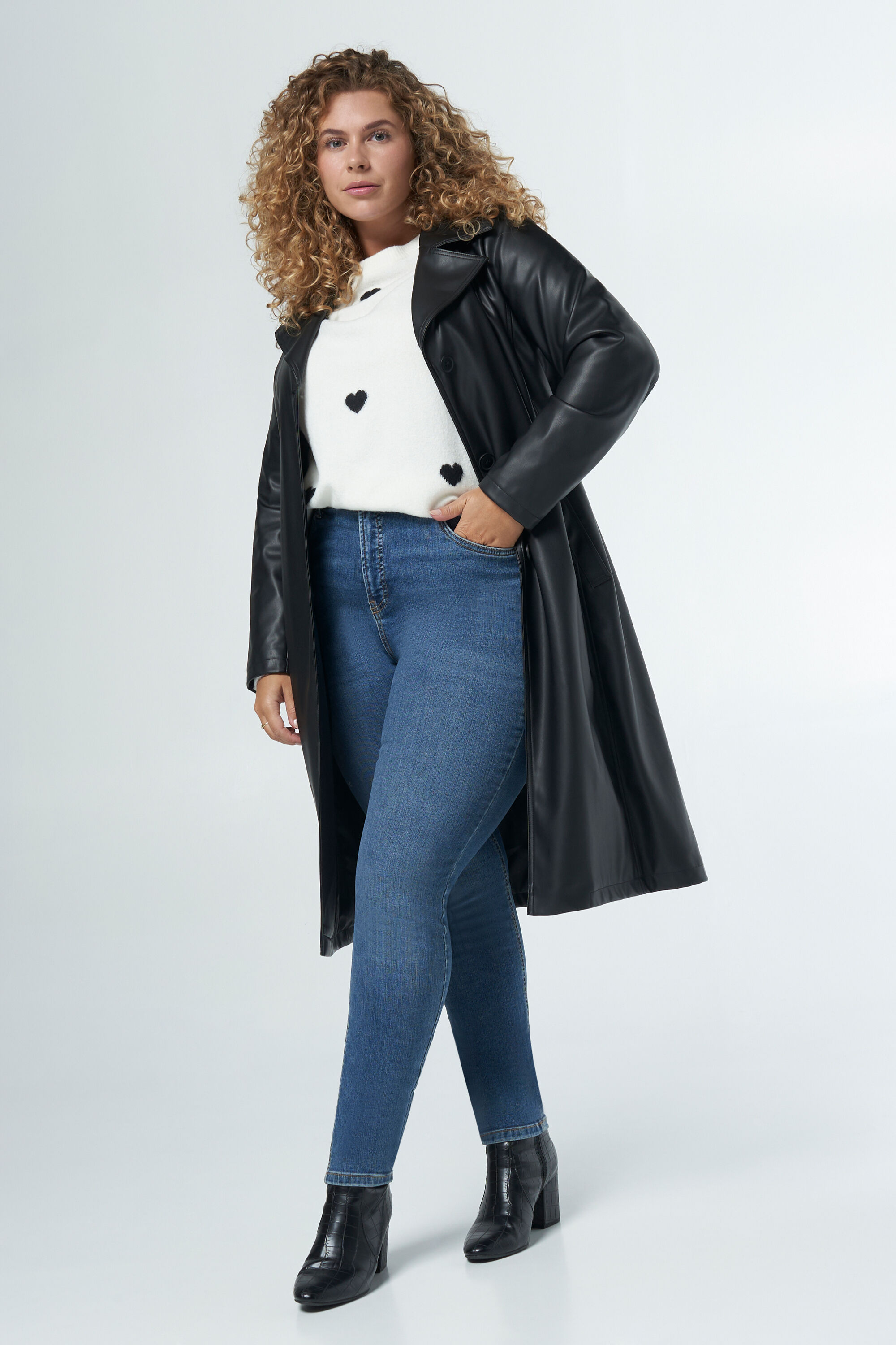 Kunstleder-Trenchcoat image number 5