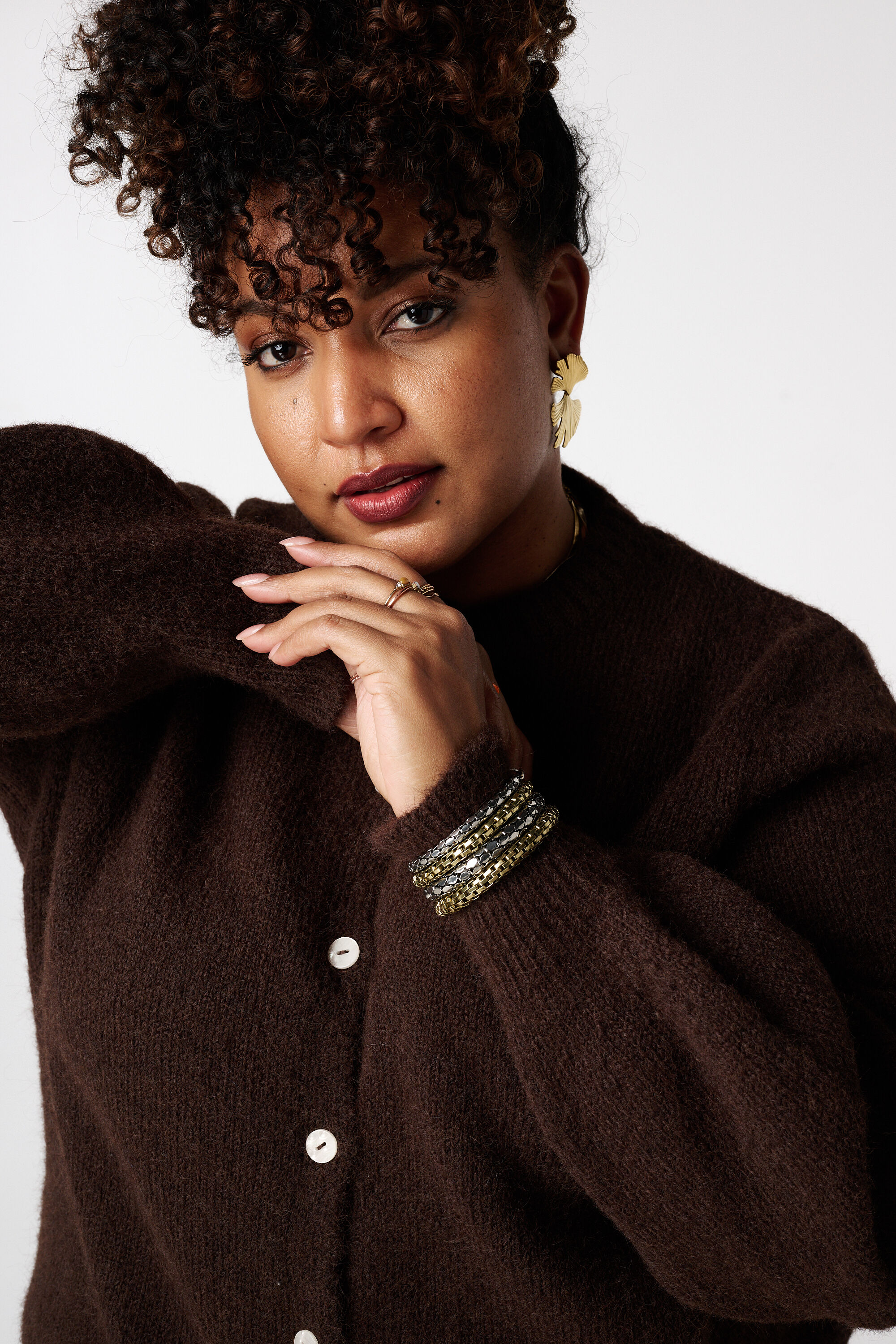 Strickcardigan mit Kn&ouml;pfen  image number 4