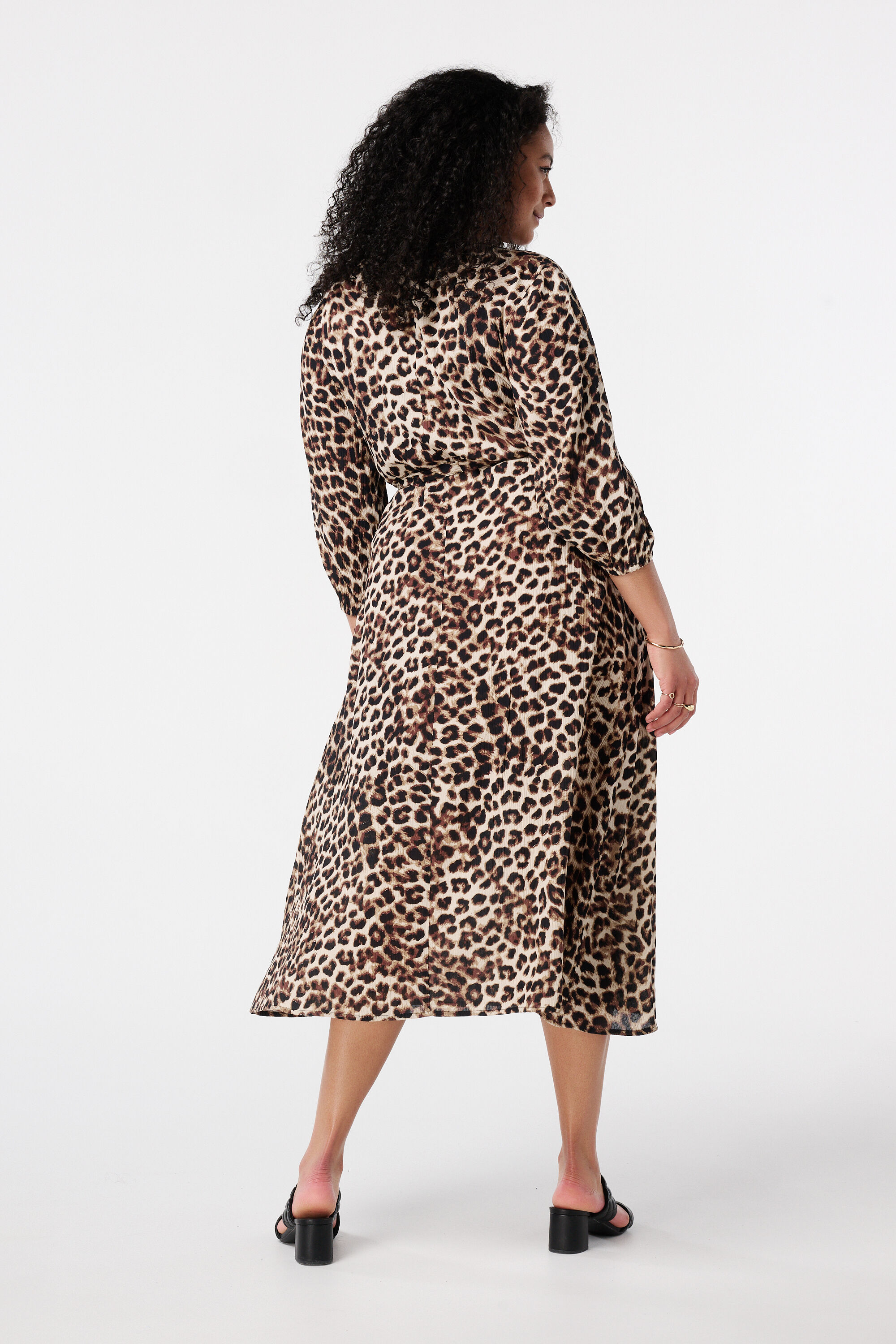 Midikleid mit Panther-Print image number 3