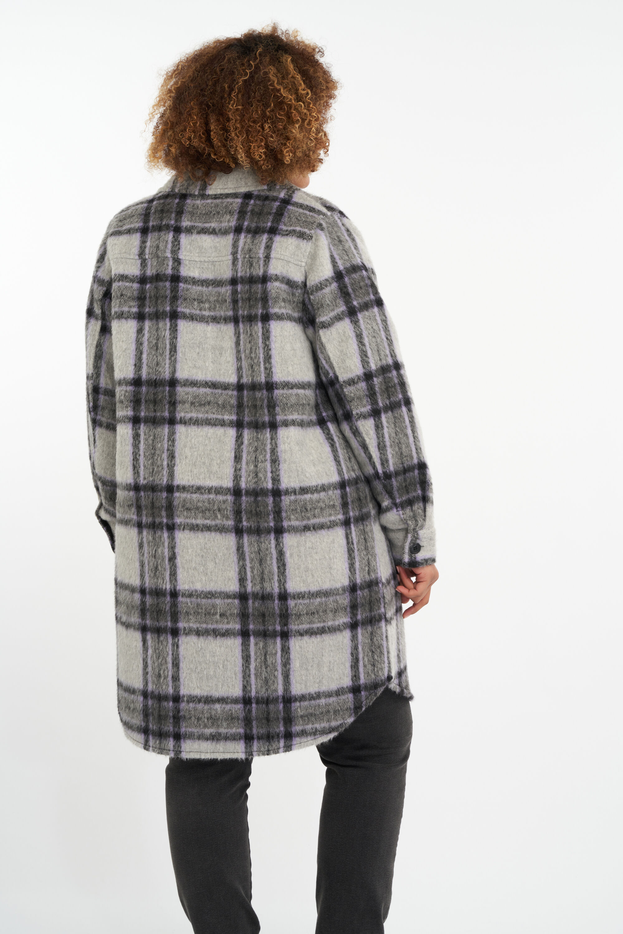 Lange karierte Shacket  image number 4