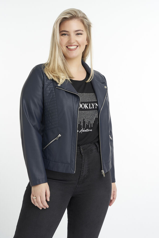 PU-Kunstlederjacke image number 6
