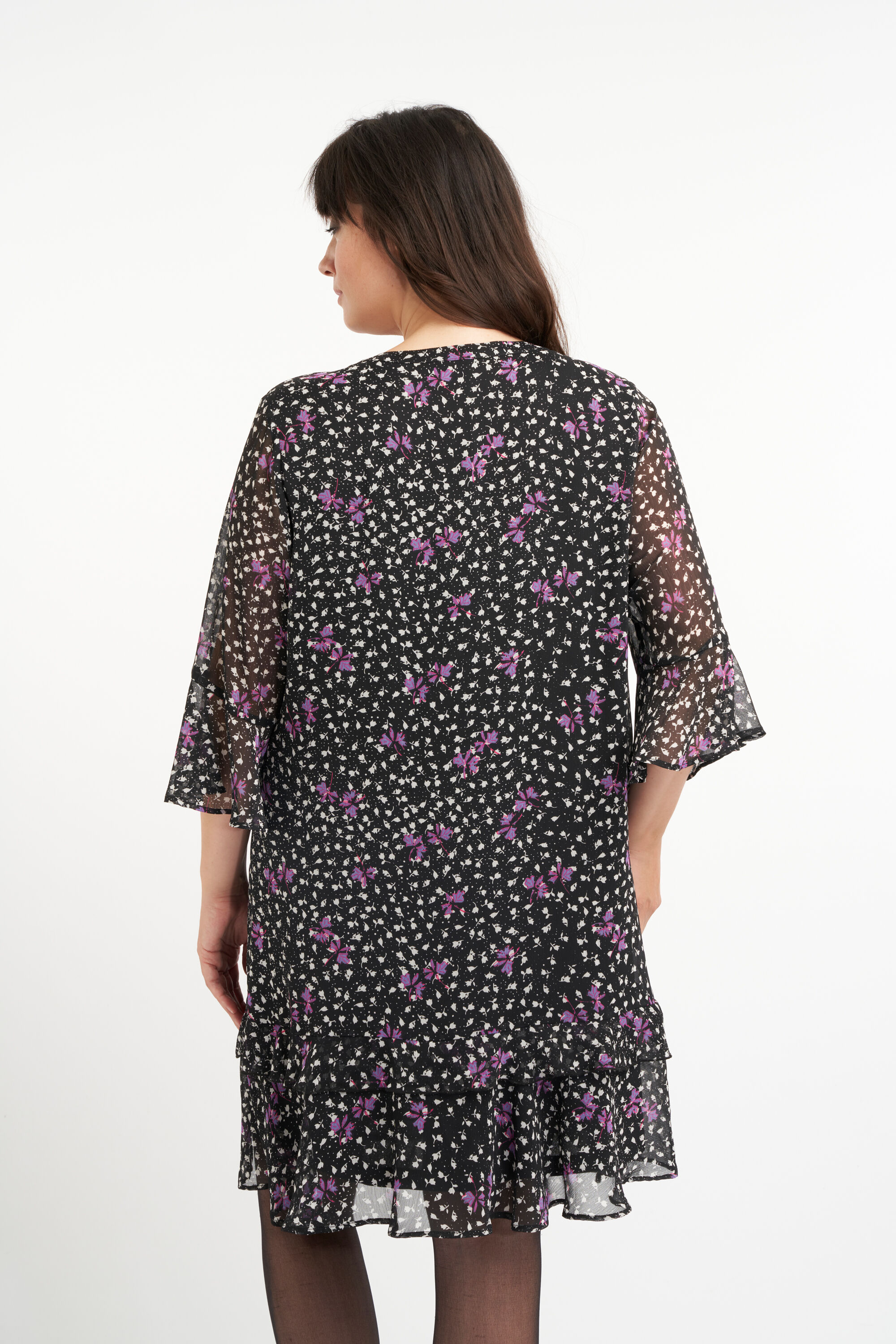 Kleid mit R&uuml;schen und Print  image number 3