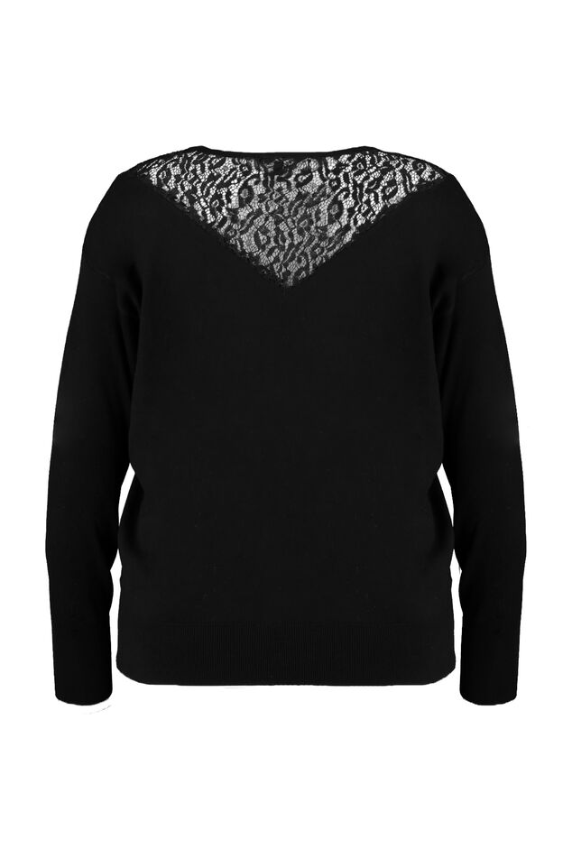 Häkeloberteil mit Lochmuster und Tunnelzug an der Taille  image number 2