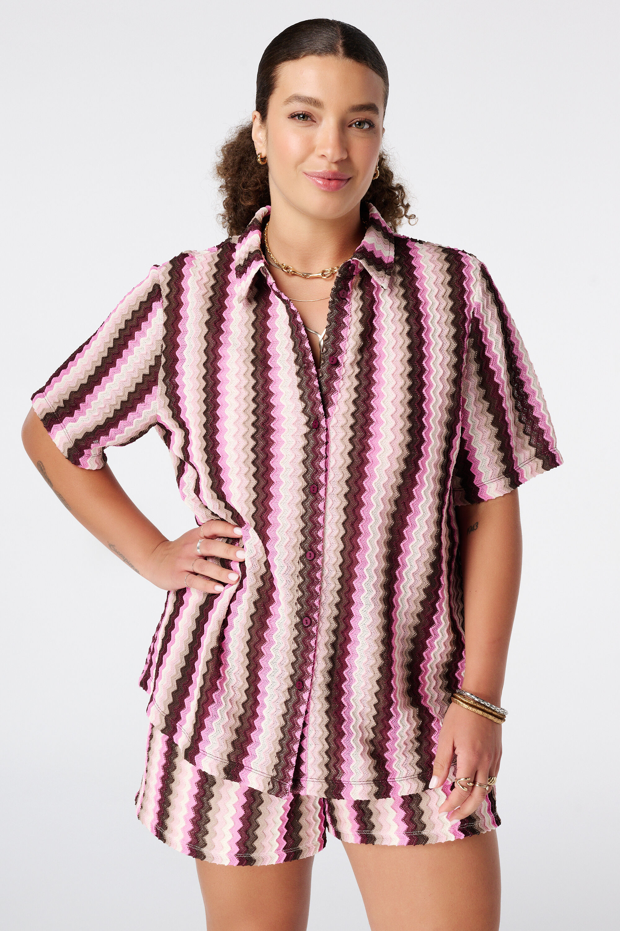 Crochet Polo Top image number 0