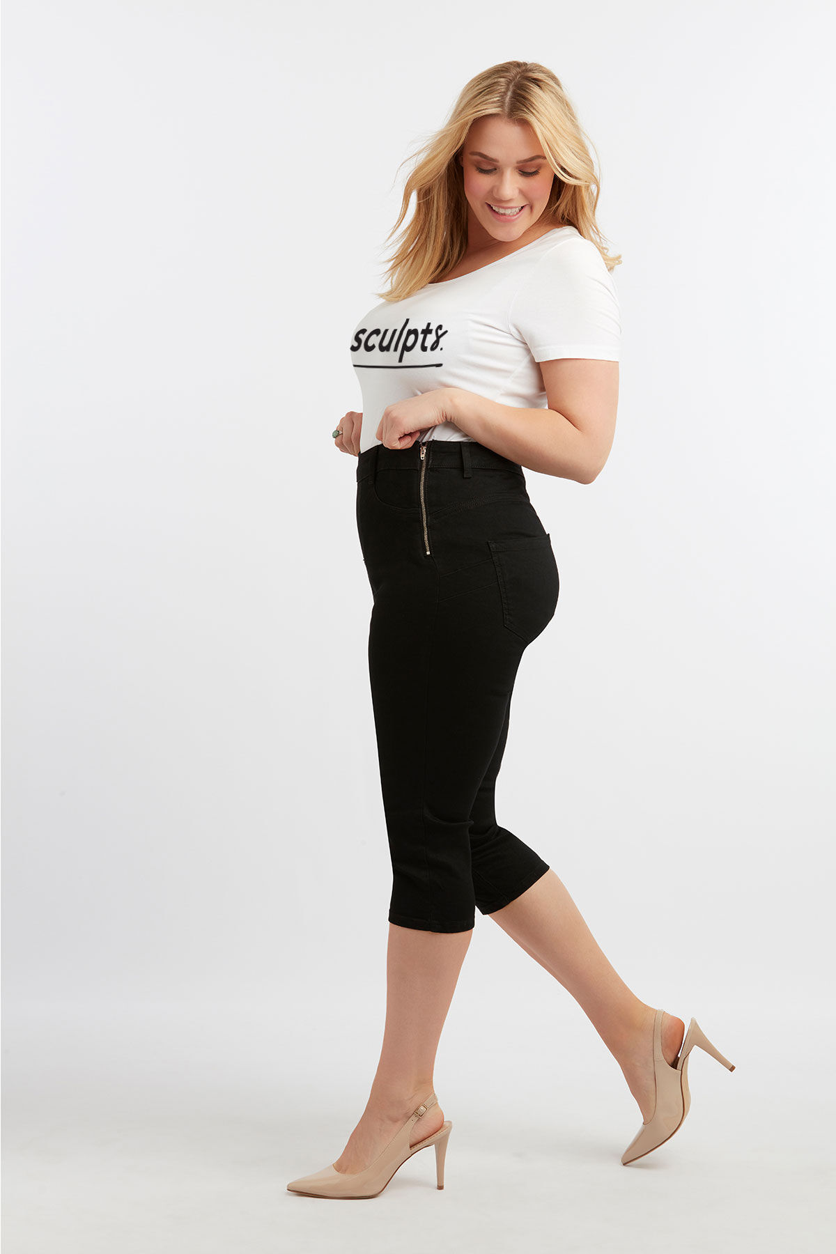 Magic Simplicity SCULPTS capri Treggings image number 3