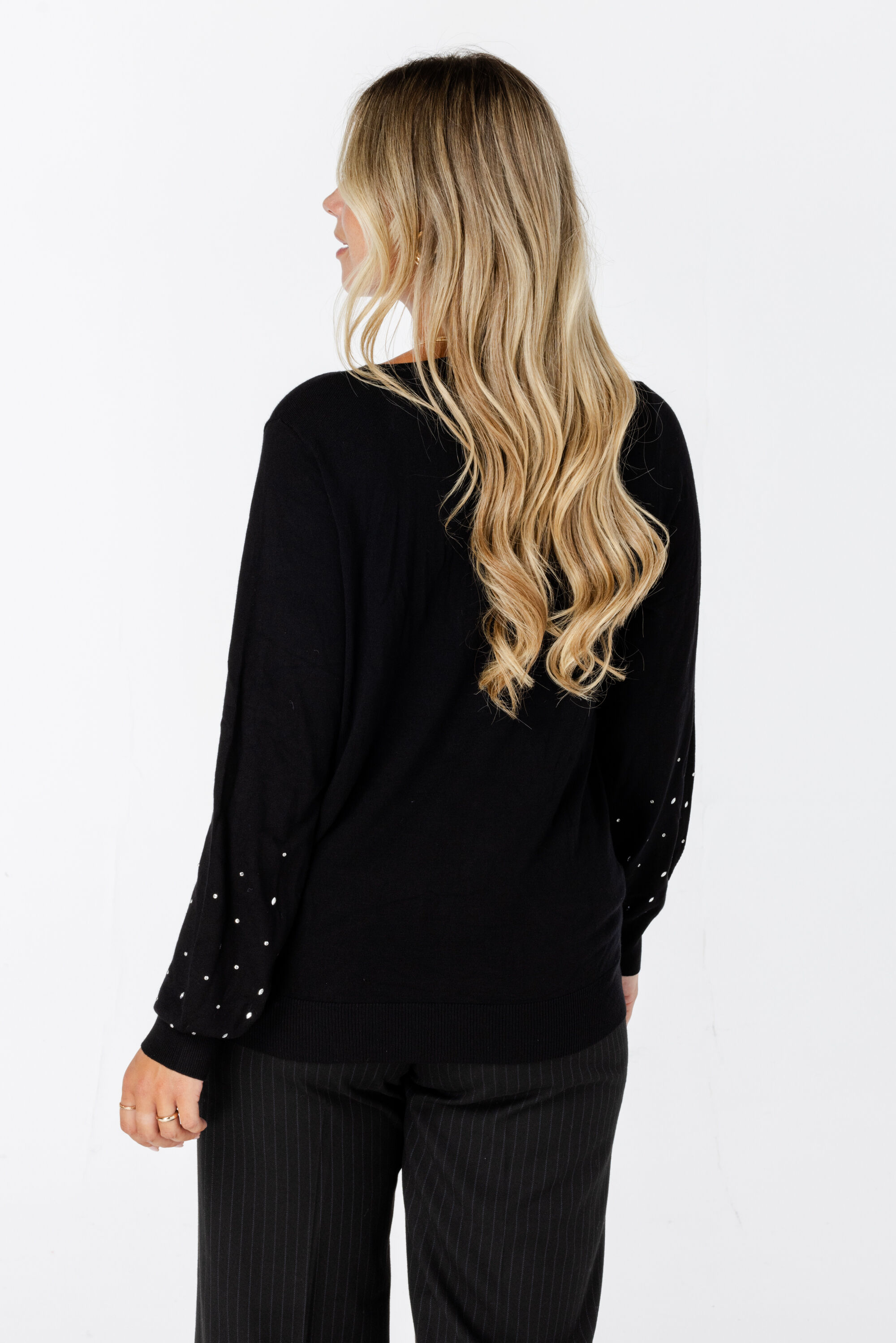 Feinstrickpullover mit Glitzer-Detail image number 3