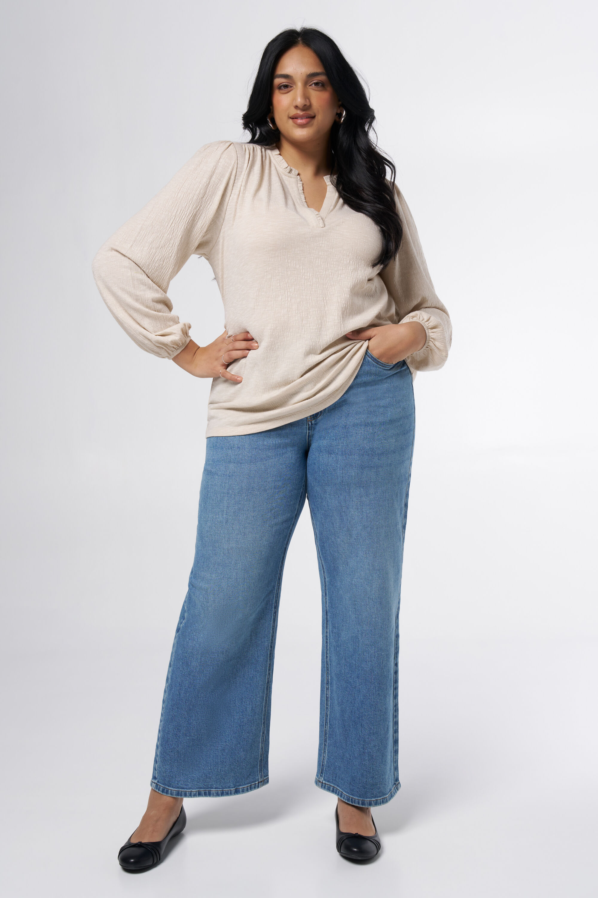 Top mit V-Ausschnitt image number 5