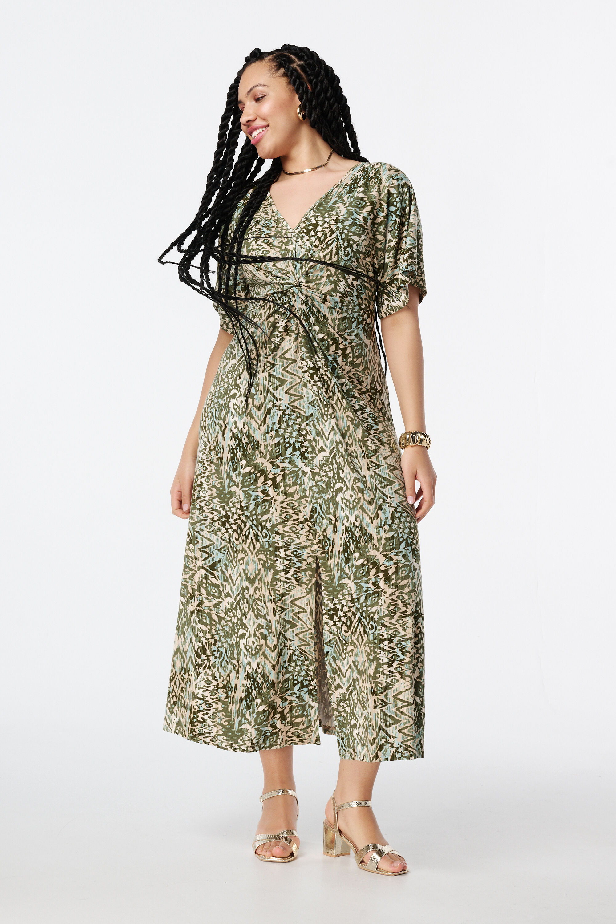 Kleid mit umgeschlagenem Element image number 5