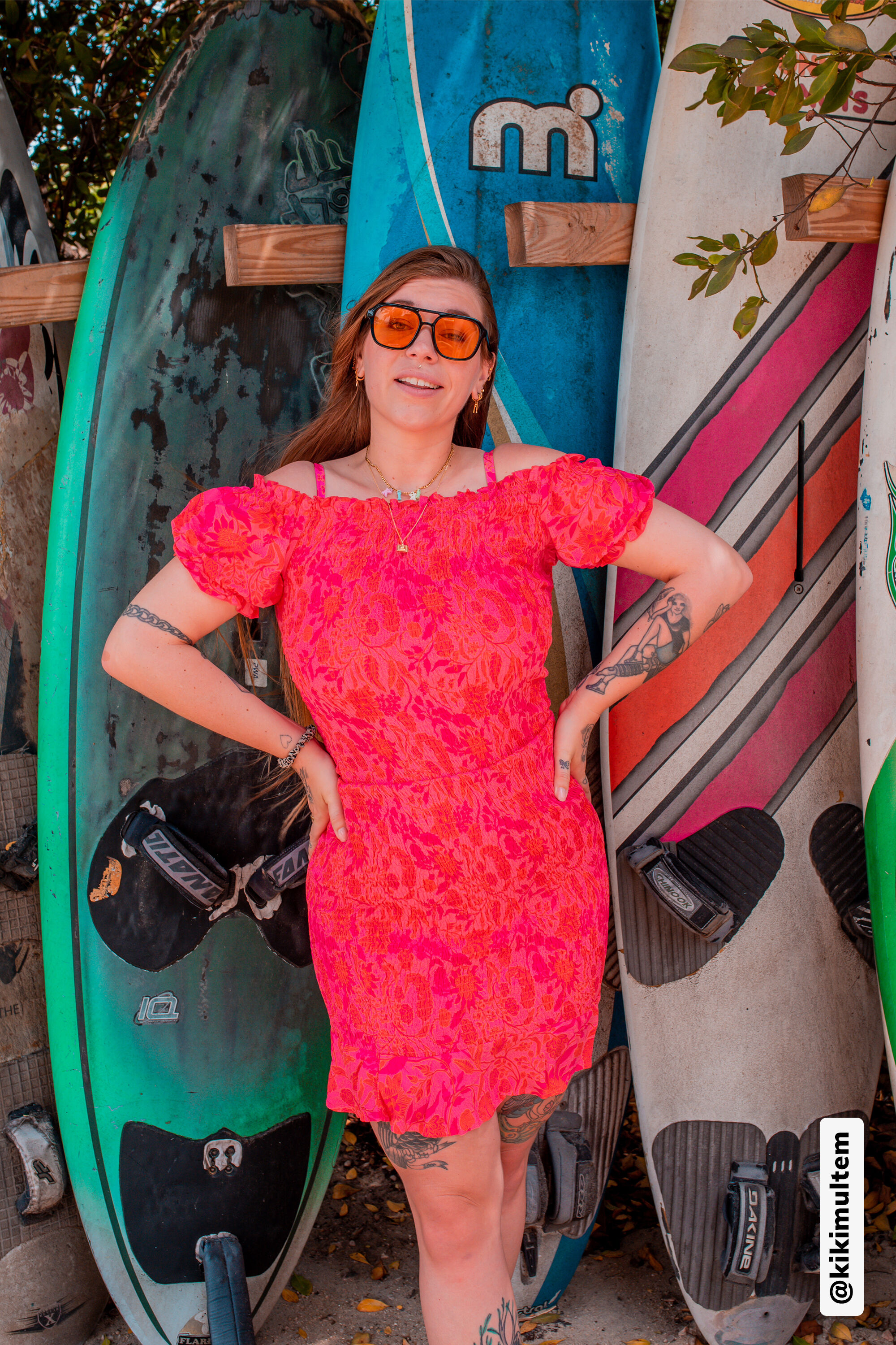 Kleid mit Smockingelementen und Print image number 6