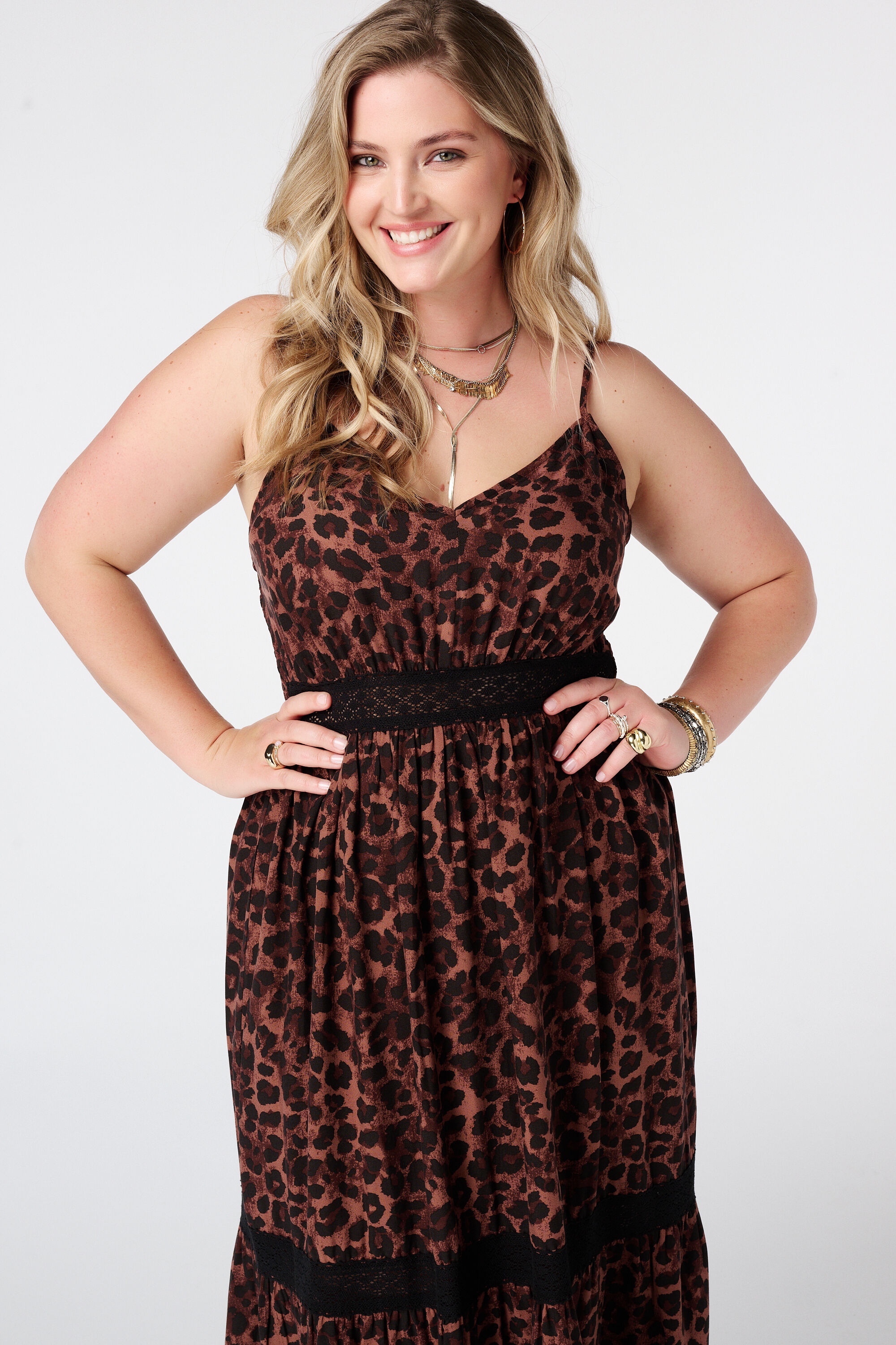 Maxikleid mit Print image number 4