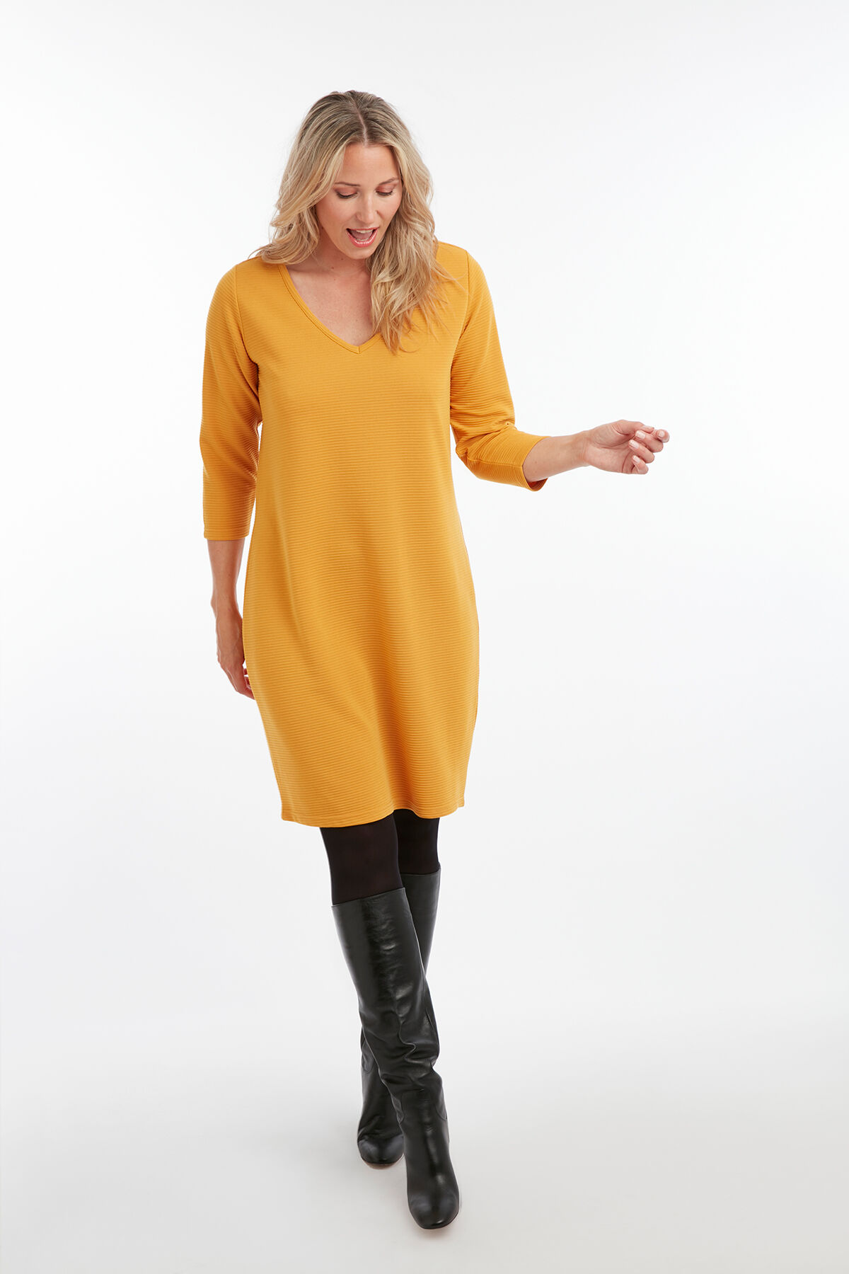 Kleid im Ripp-Design image number 3