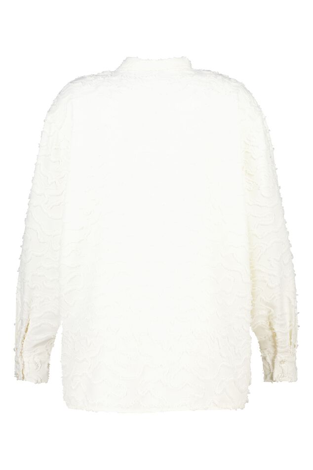 Strukturgewebte Oversize-Bluse image number 2