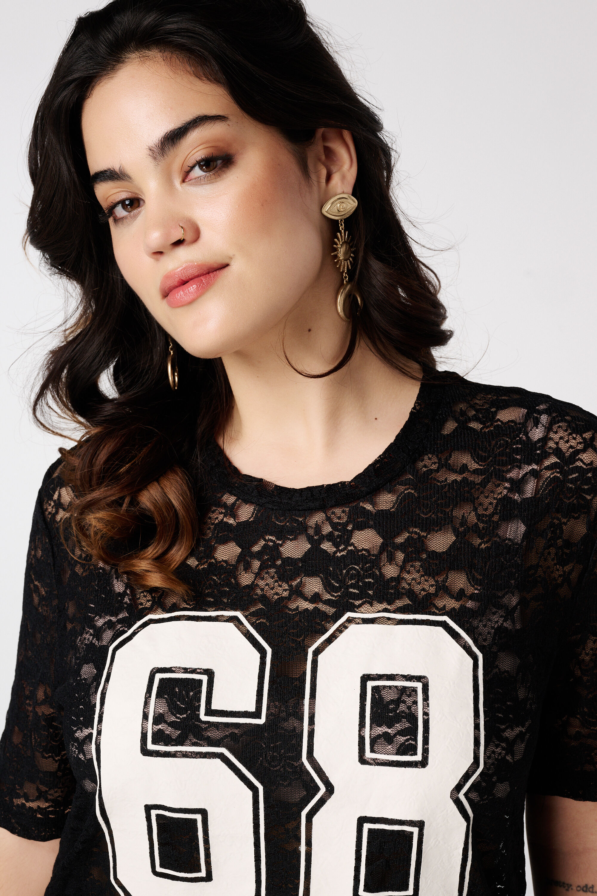 Sportliches Spitzen-T-Shirt image number 4