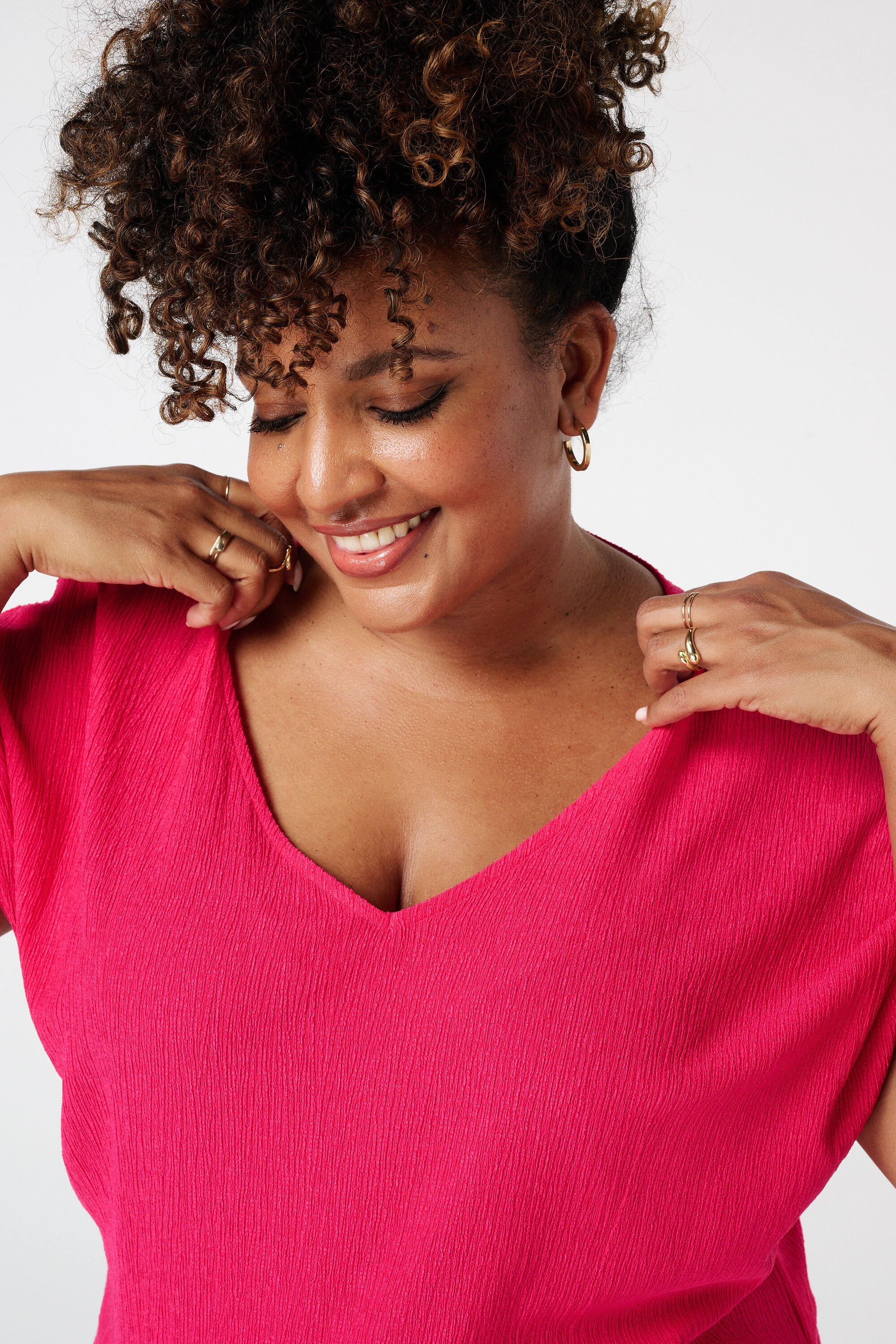 Strukturiertes Oberteil mit Fl&uuml;gel&auml;rmeln image number 4