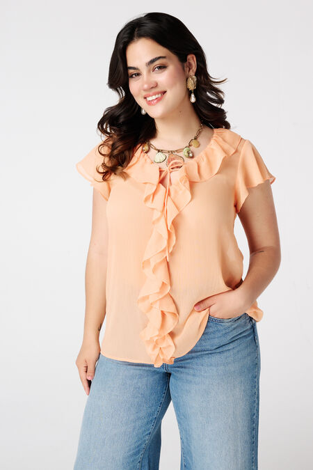 Bluse mit Volants Bluse mit Volants
