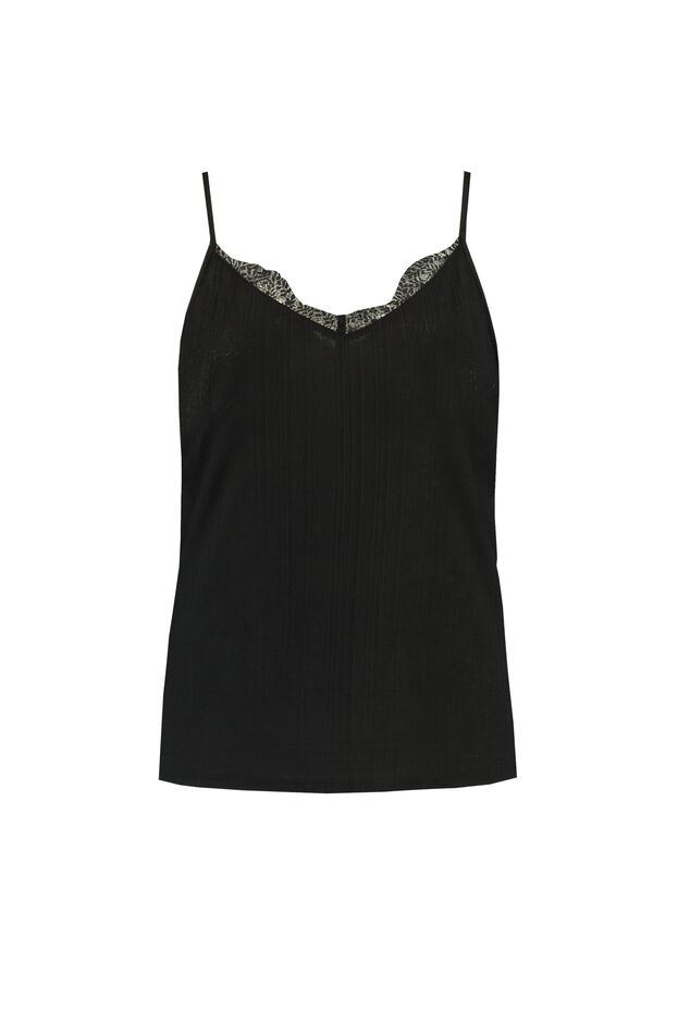 Ärmelloses Top mit Spitze image number 1