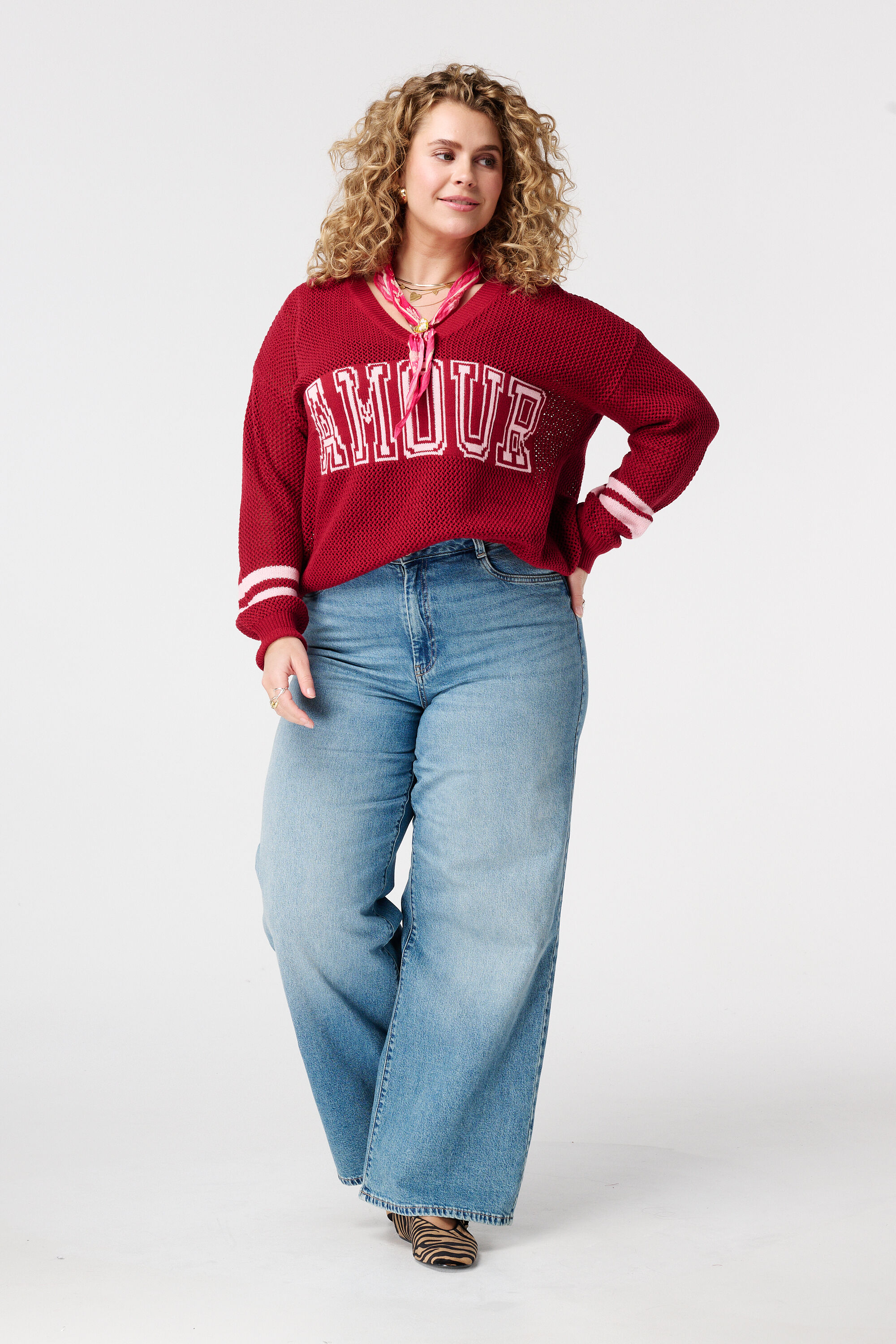 Strickpullover mit Aufschrift image number 5