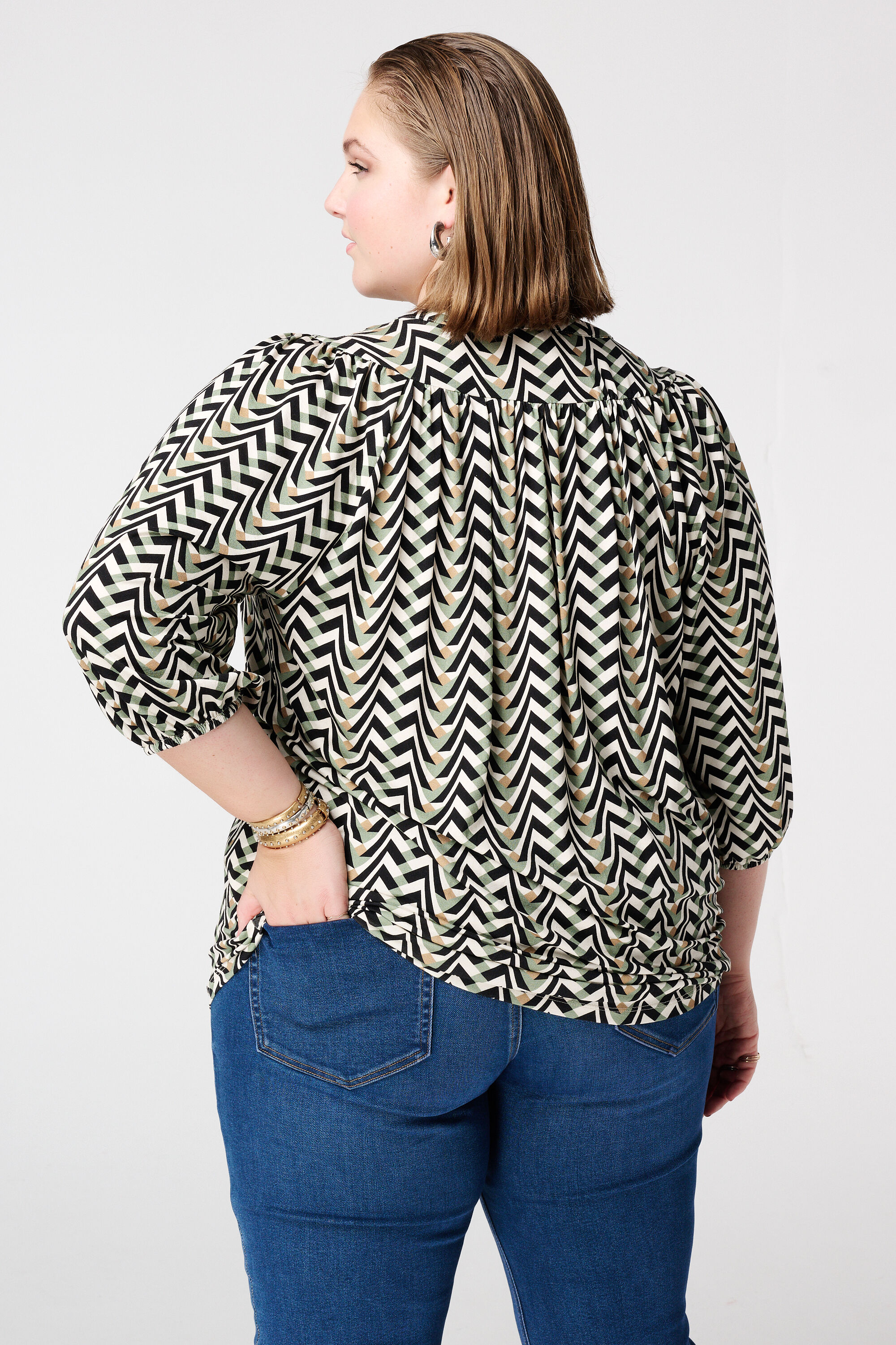 Jersey-Top mit Print image number 3