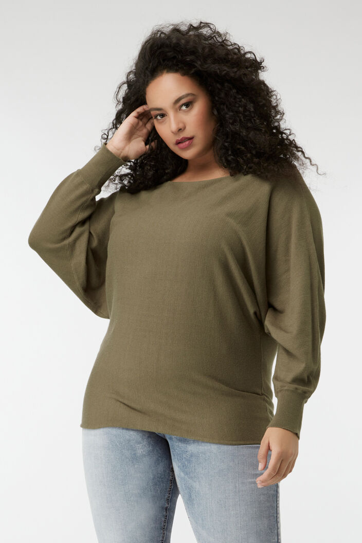 Pullover mit Fledermaus&auml;rmeln image number 0