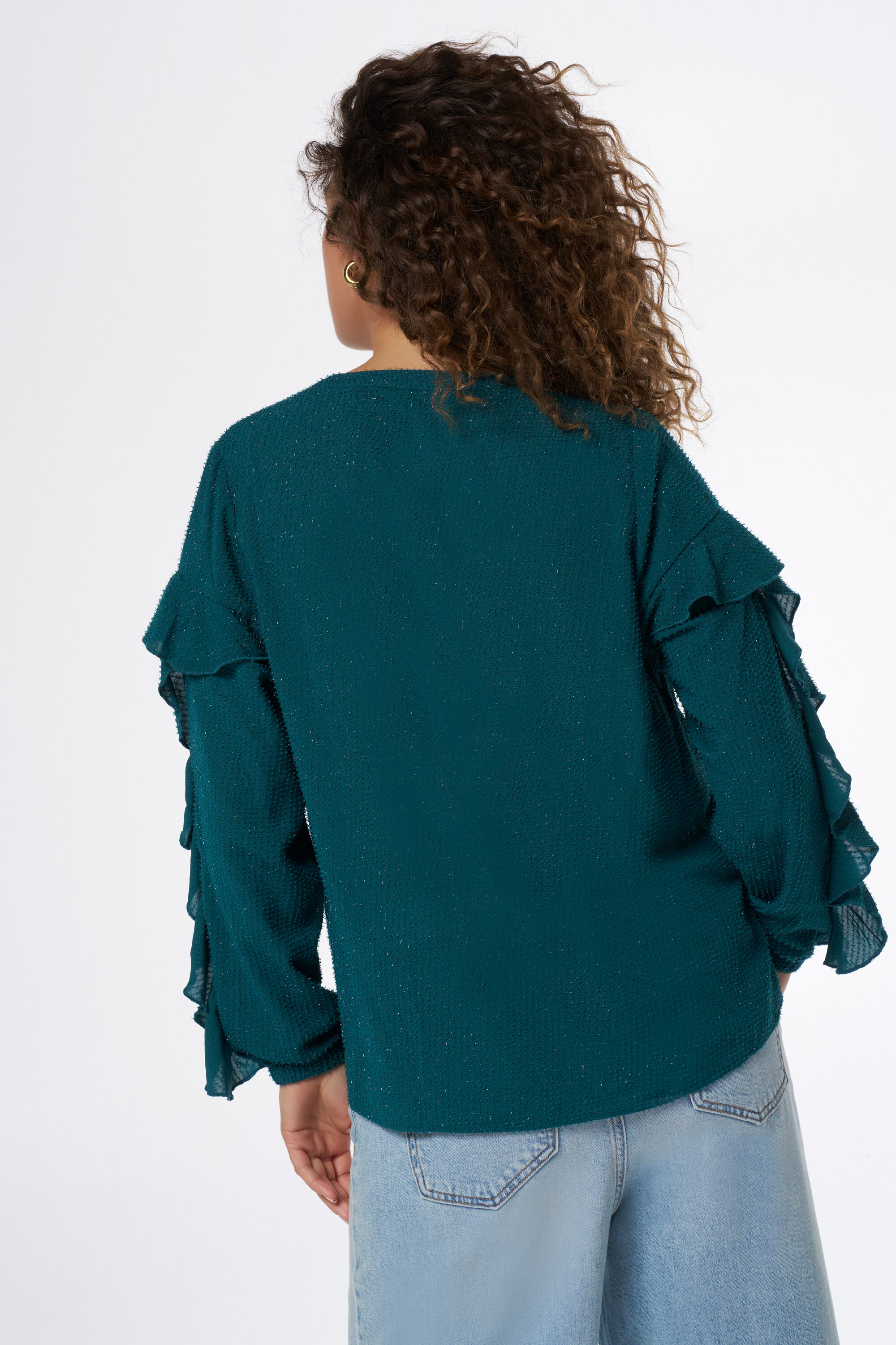 Bluse mit Volants image number 3