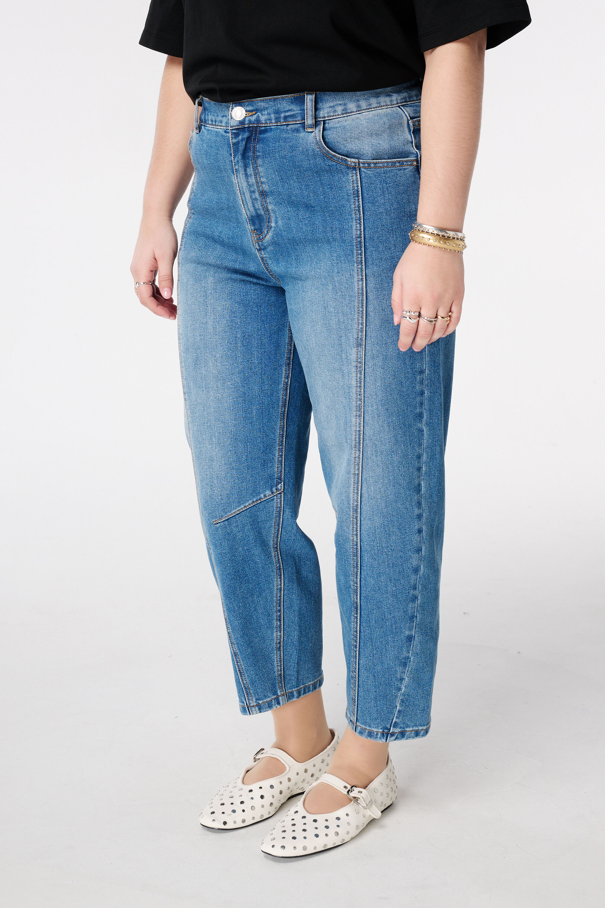 Ballon-Jeans mit Ziern&auml;hten image number 5