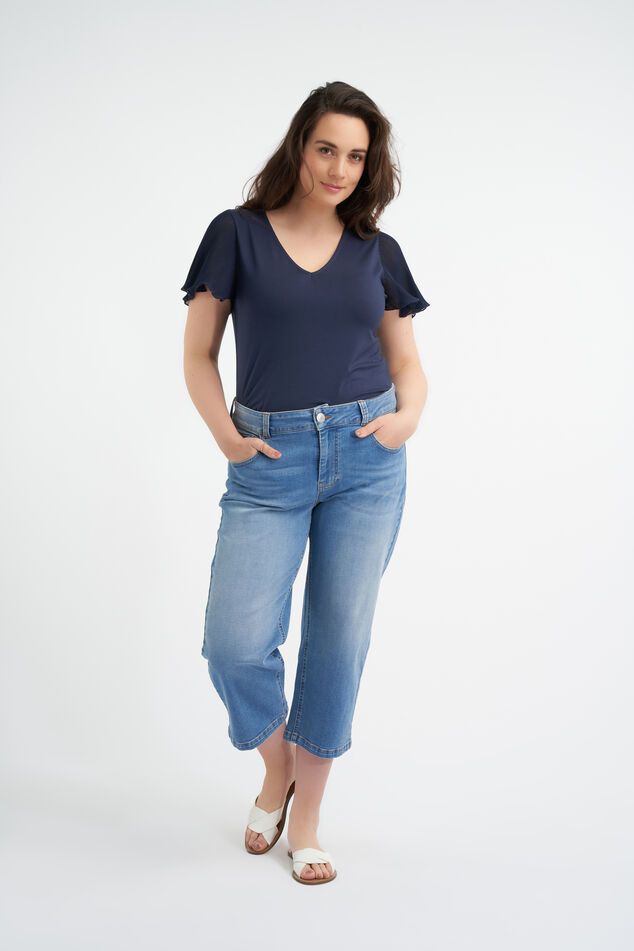 Straight-Leg-Jeans in 7/8-Länge  image number 0