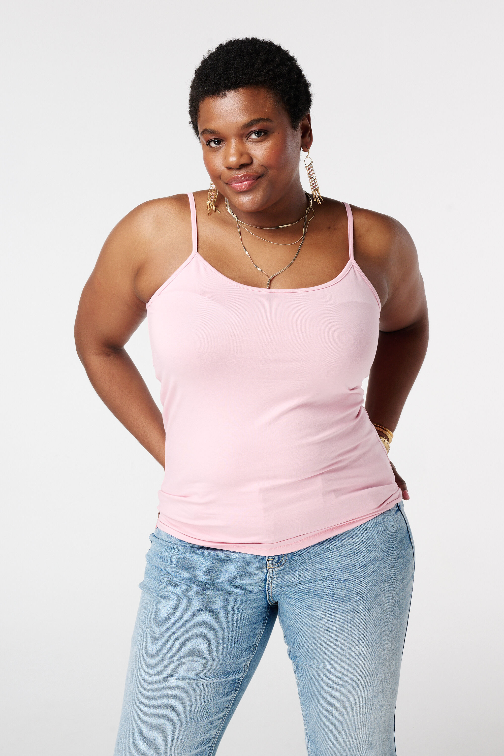 Spaghetti-Top mit Stretch