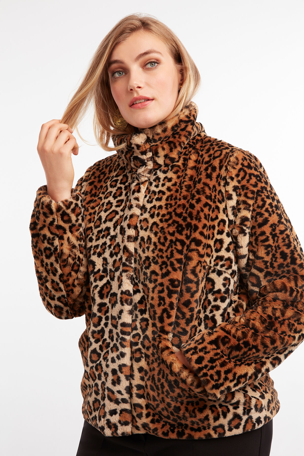 Mantel aus Kunstpelz image number 3