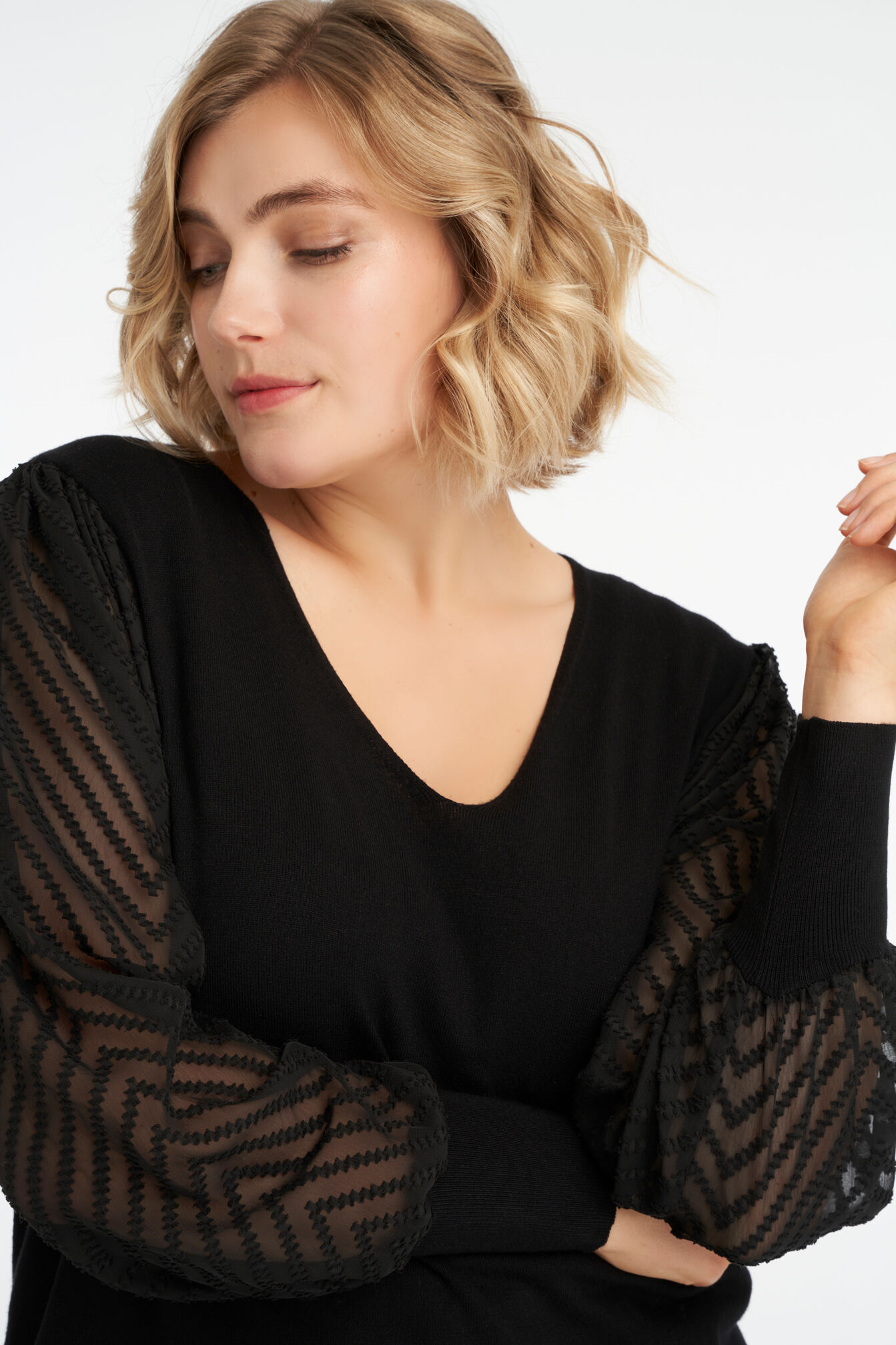 Sweatshirt mit bauschigen &Auml;rmeln image number 4