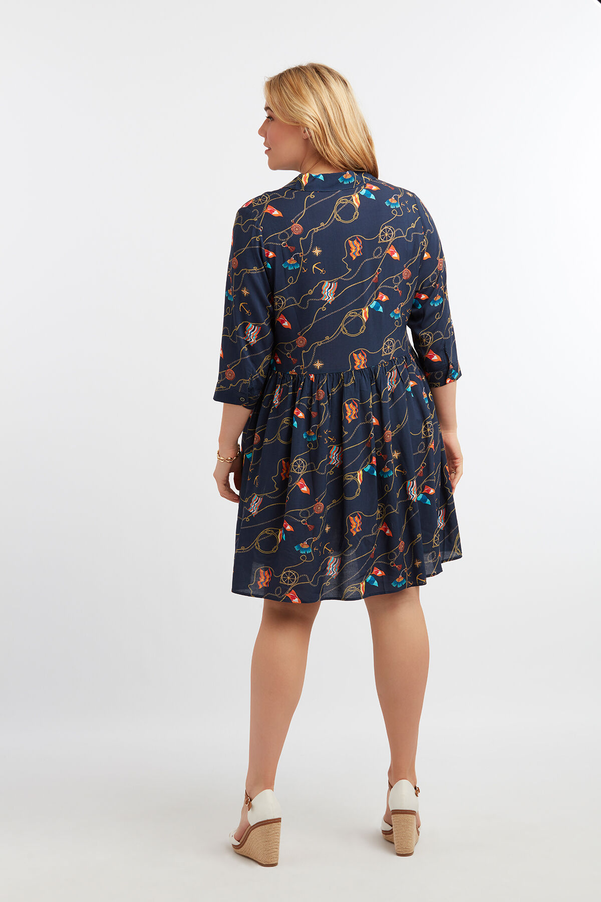 Tunika-Kleid mit Print image number 5