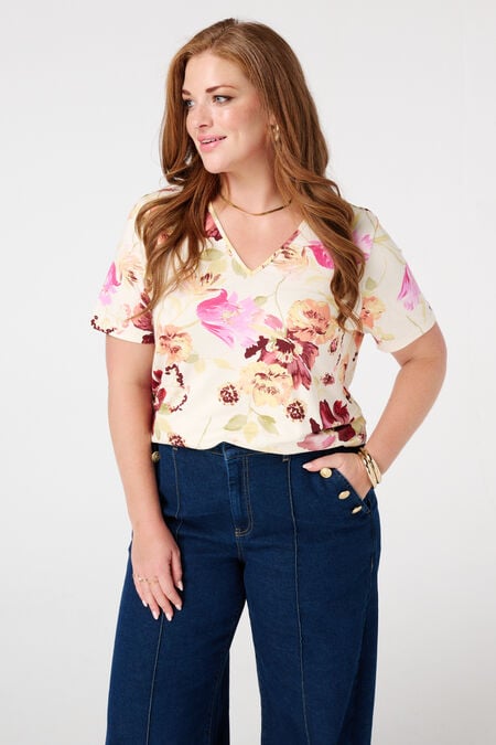 Bluse mit Druck Bluse mit Druck